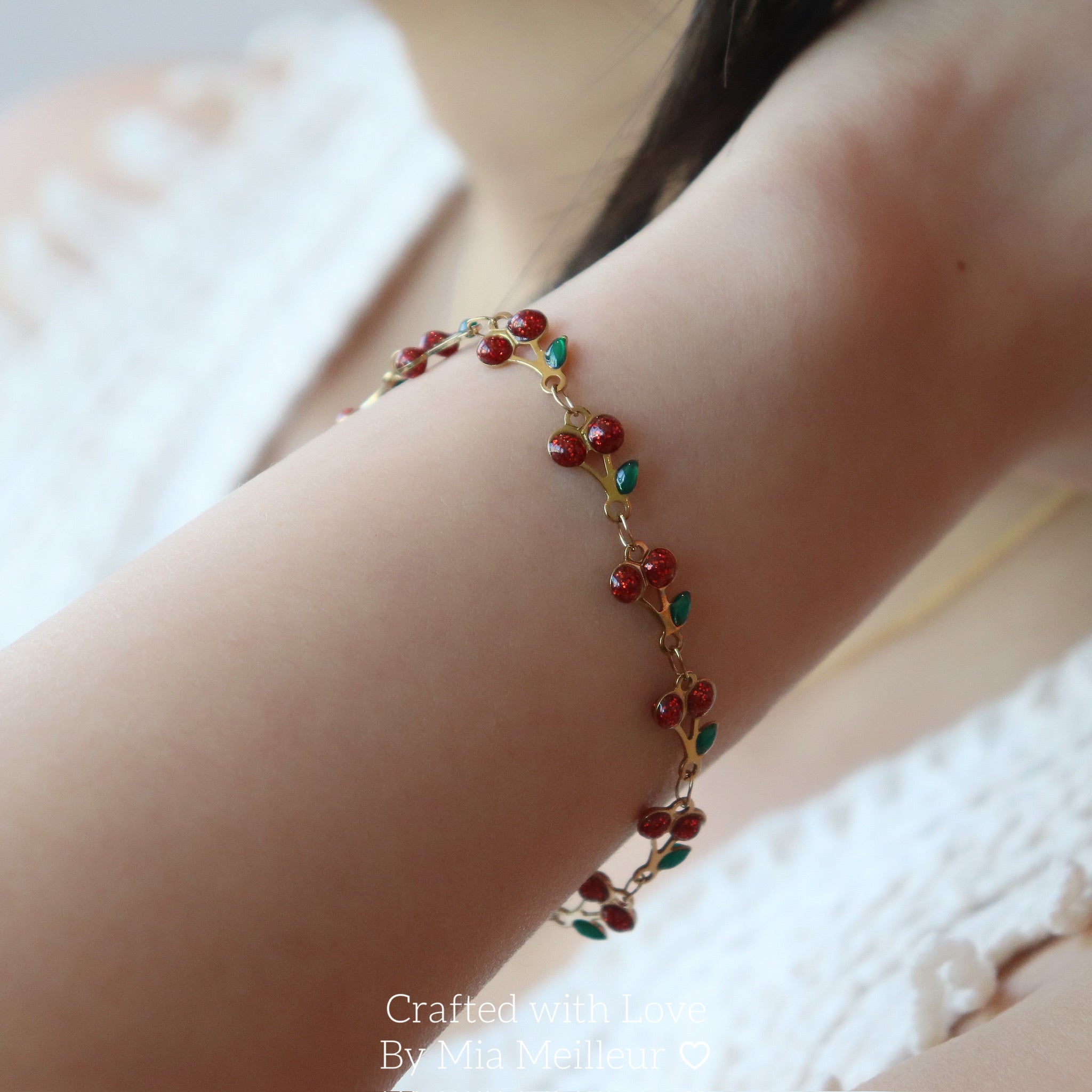 Cherry Charm Bracelet