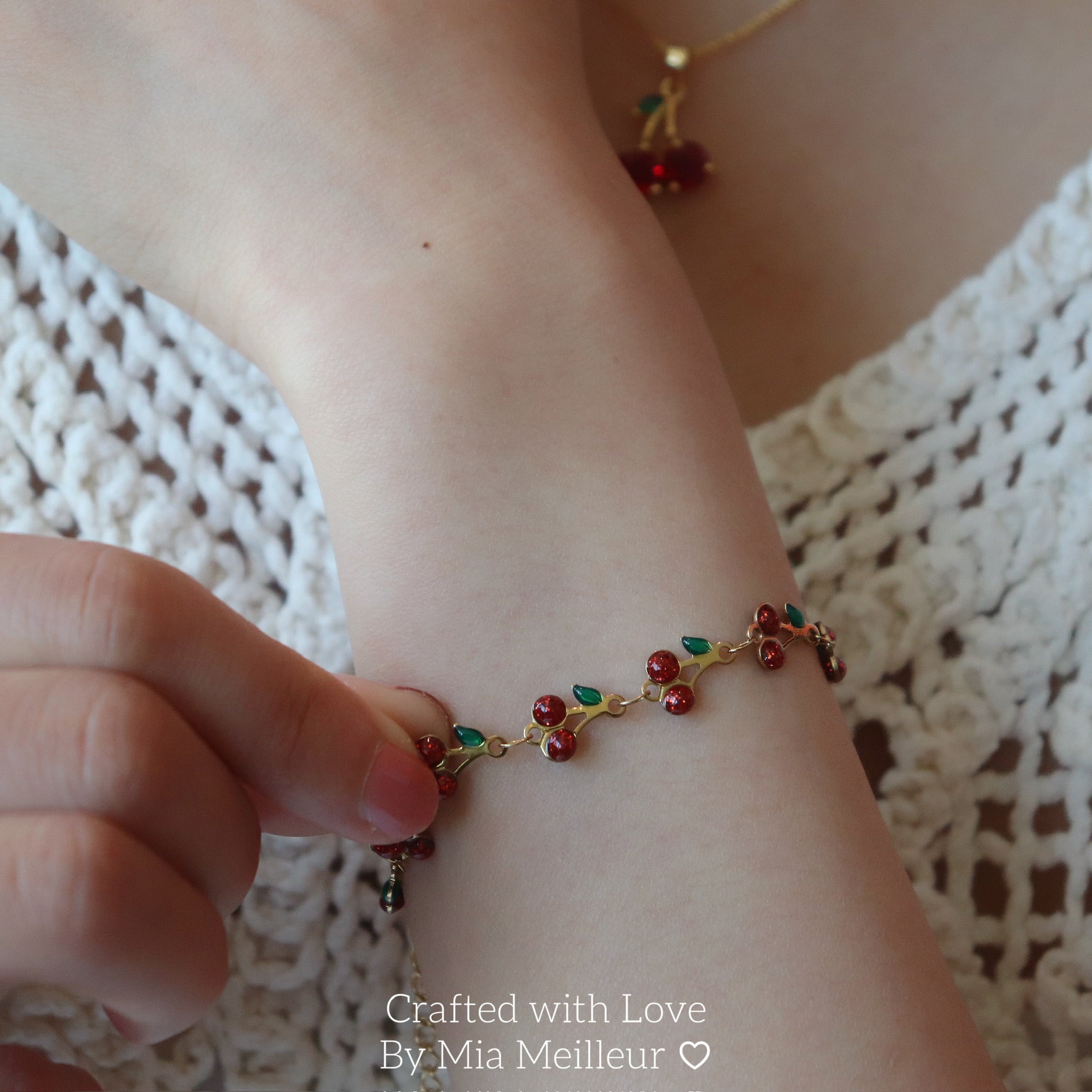 Cherry Charm Bracelet