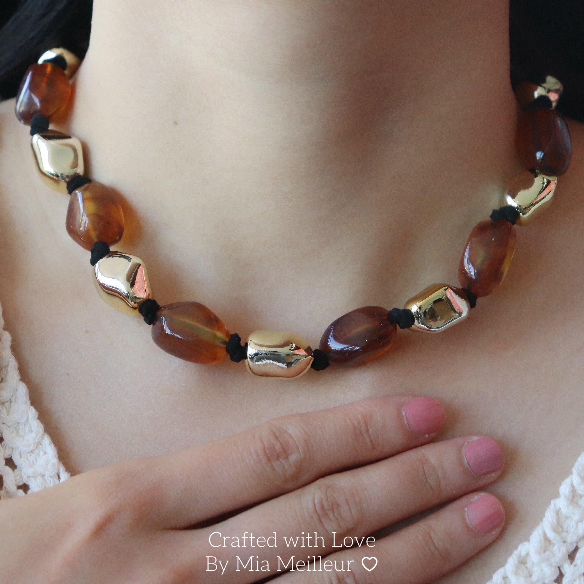 Chunky Bead Statement Necklace