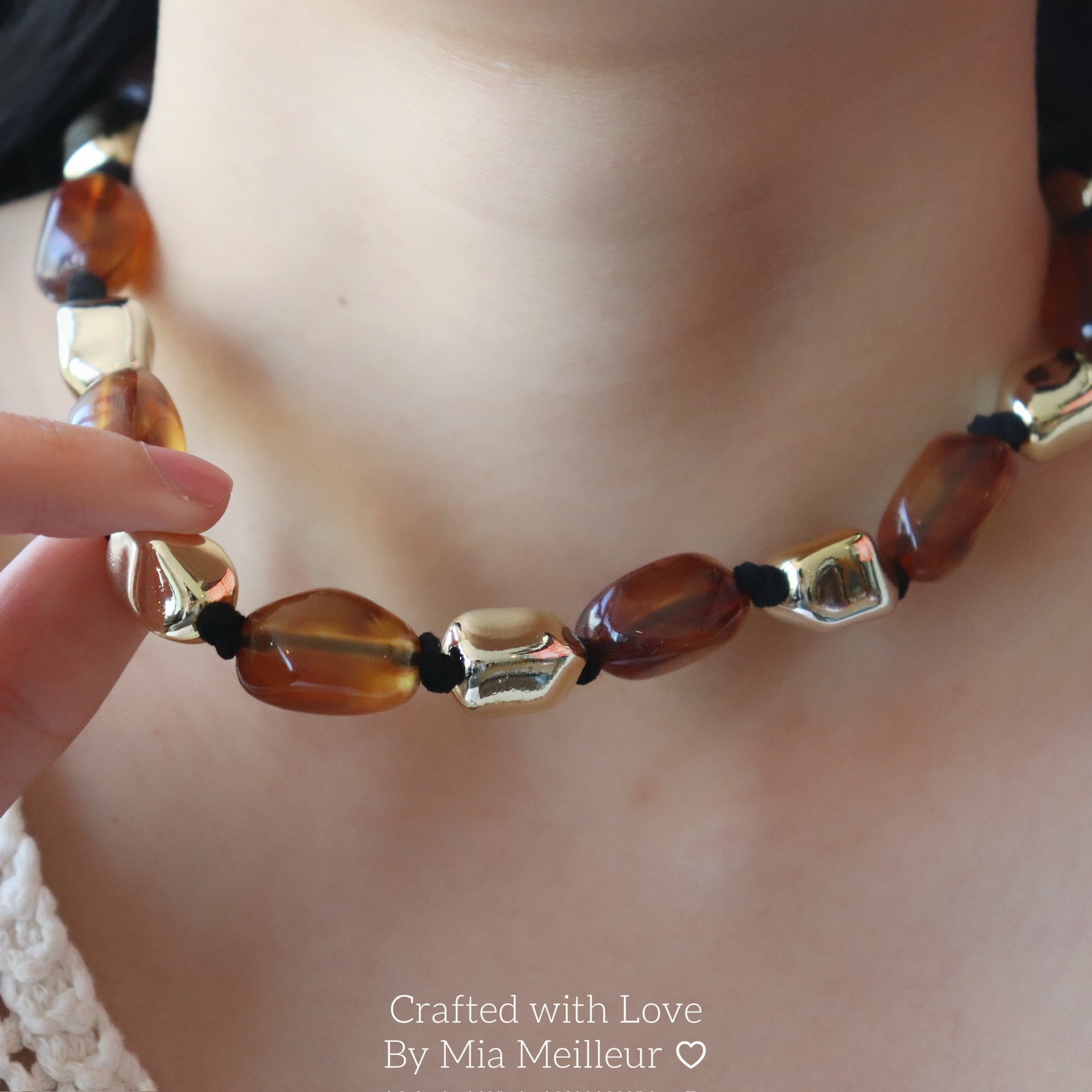 Chunky Bead Statement Necklace