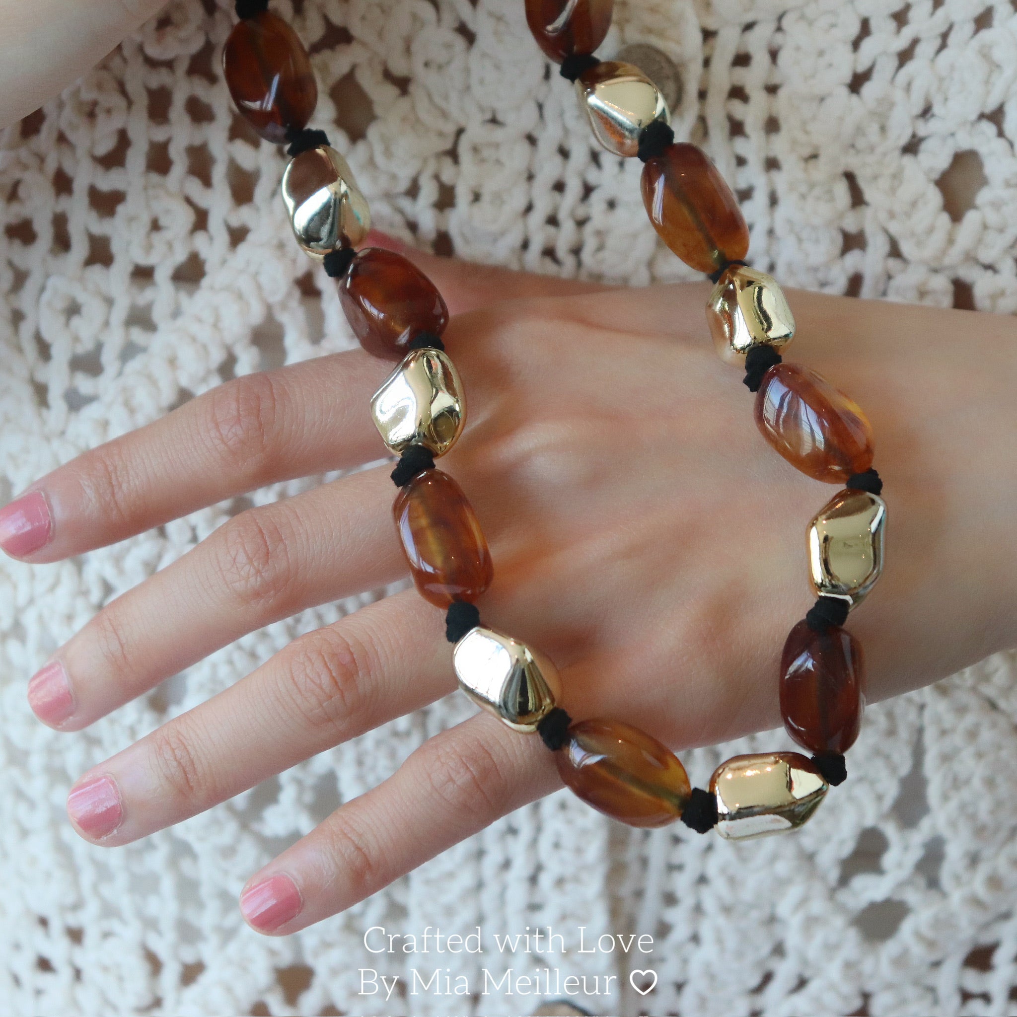 Chunky Bead Statement Necklace
