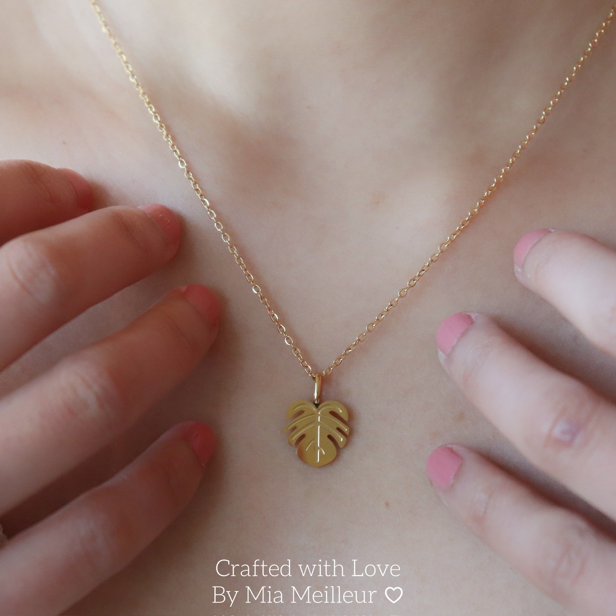 Monstera Leaf Necklace