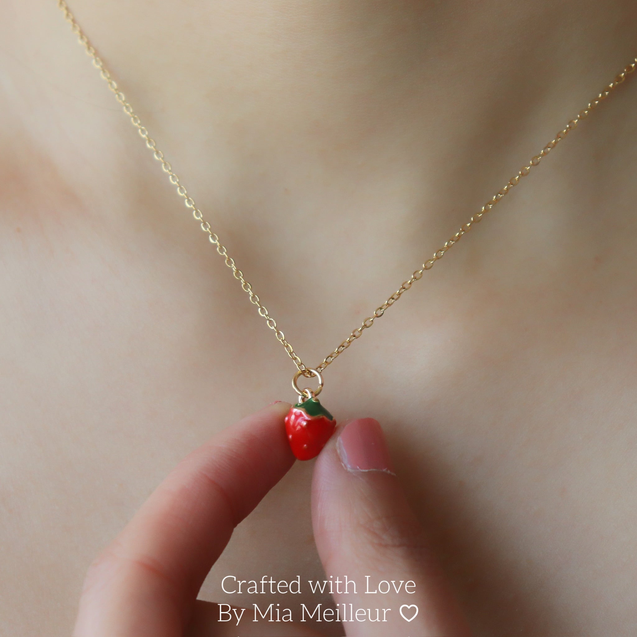 Cute Strawberry Necklace