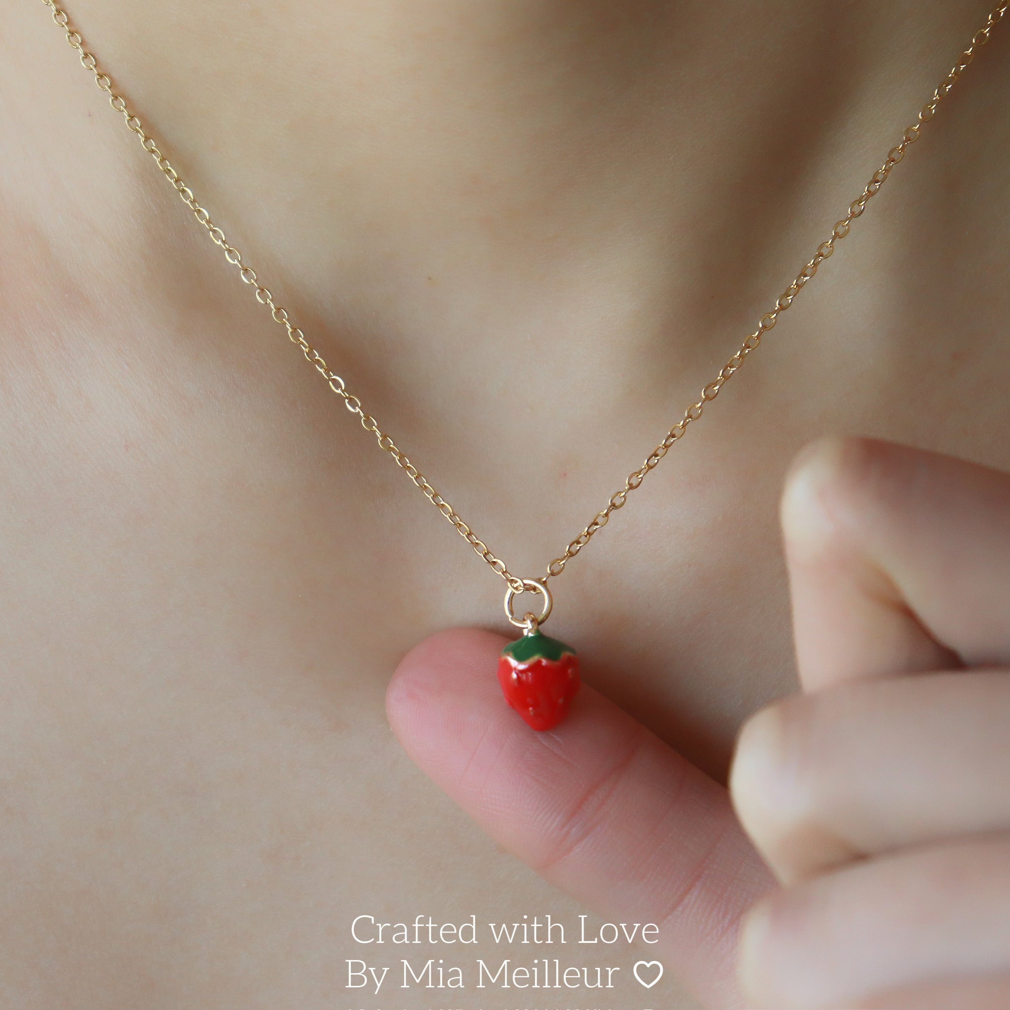 Cute Strawberry Necklace