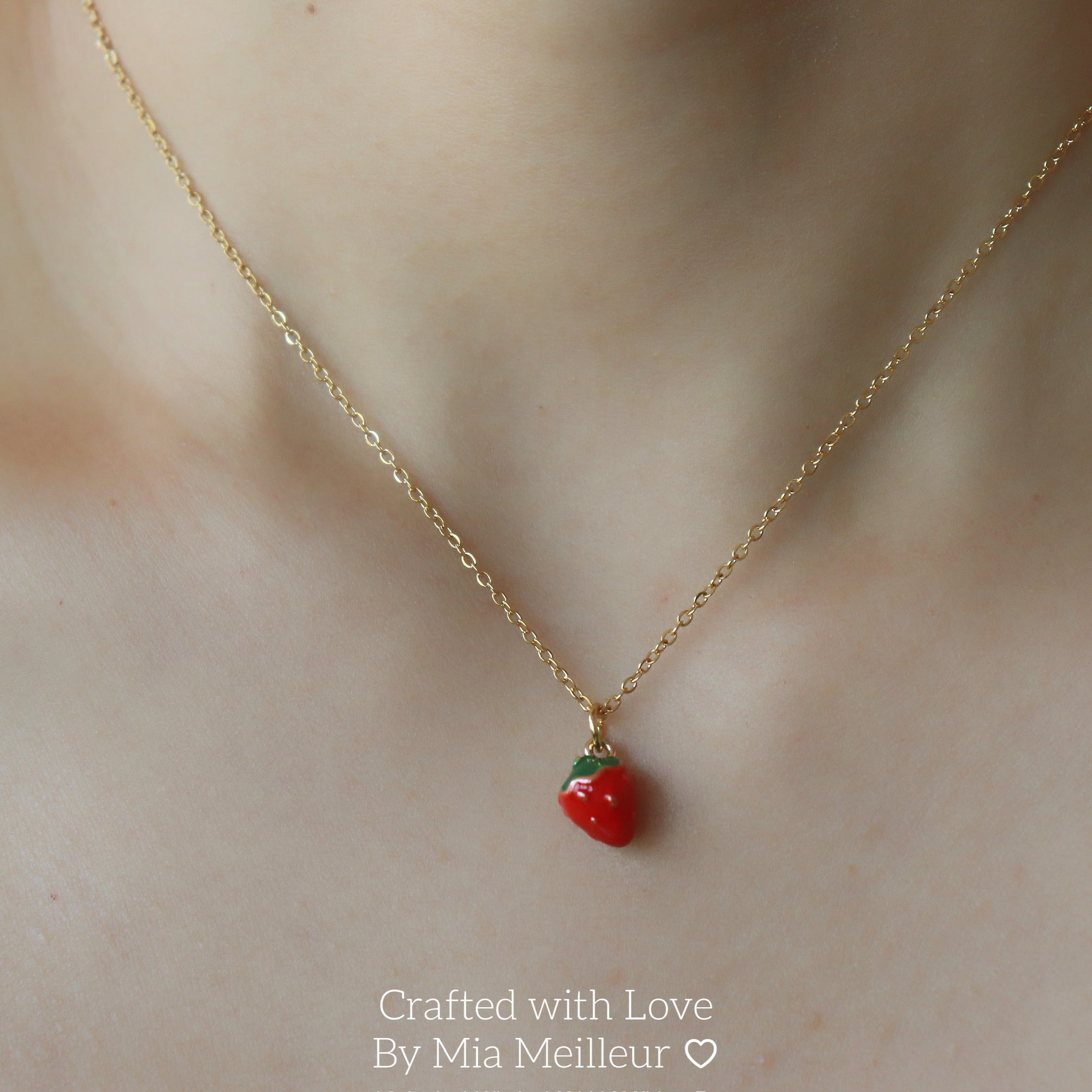 Cute Strawberry Necklace