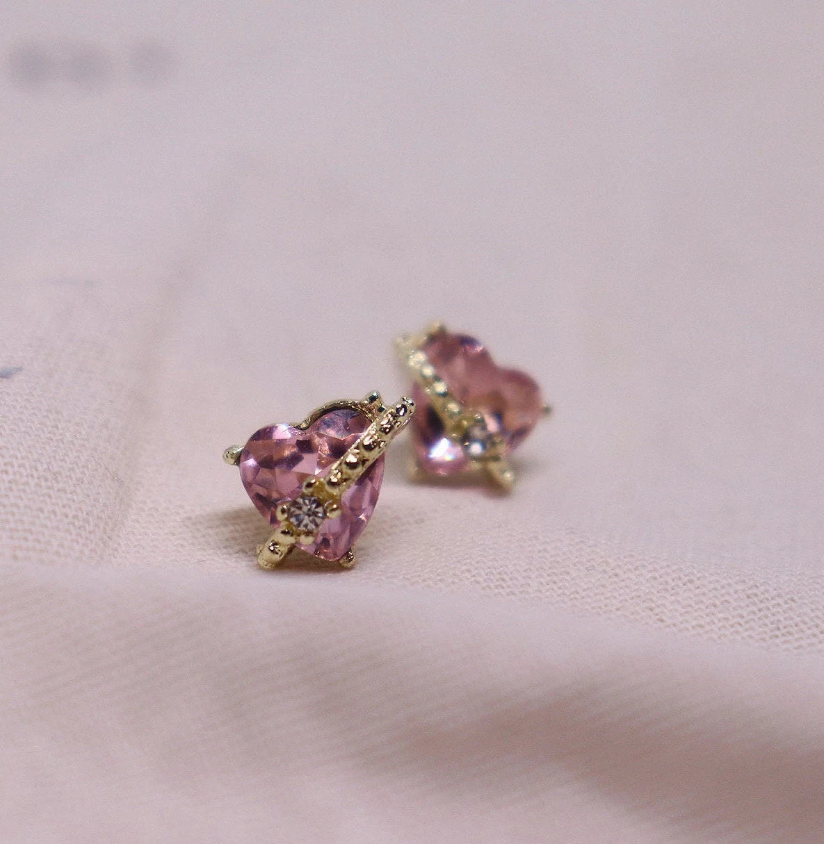 Heart Shaped Stud Earrings