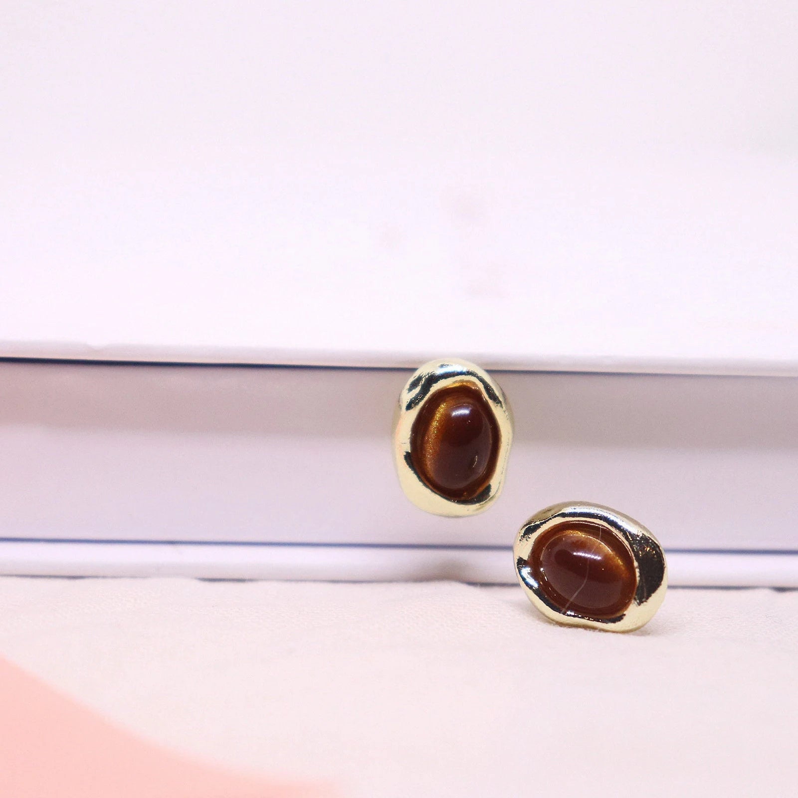Tiger’s Eye Studs Earrings