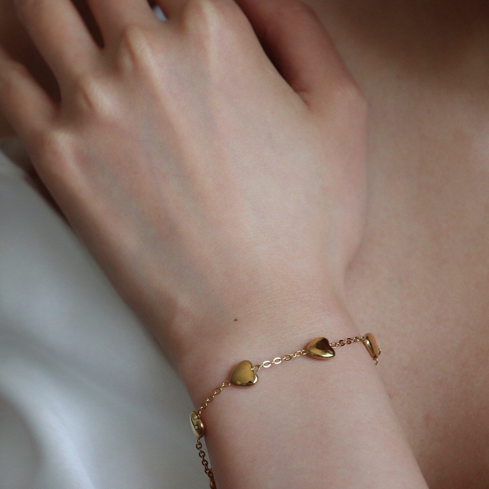 Heart Charm Bracelet