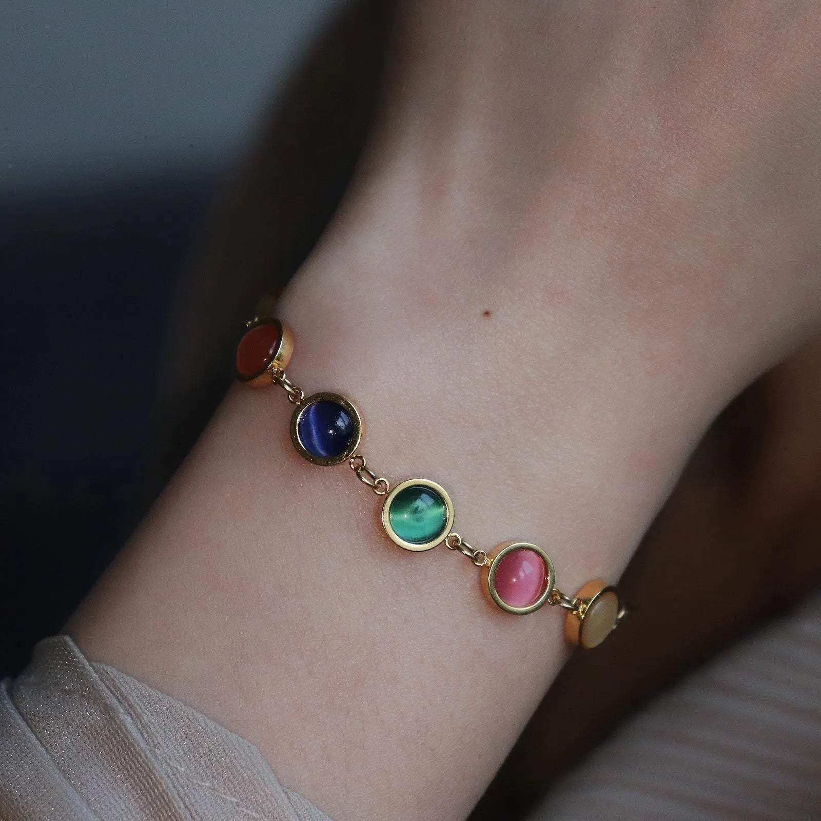 Rainbow Gemstone Bracelet