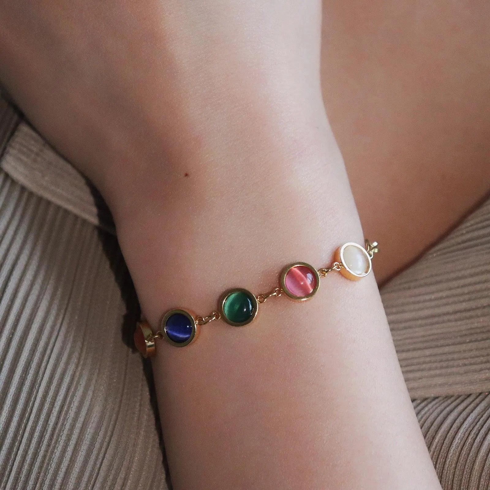 Rainbow Gemstone Bracelet
