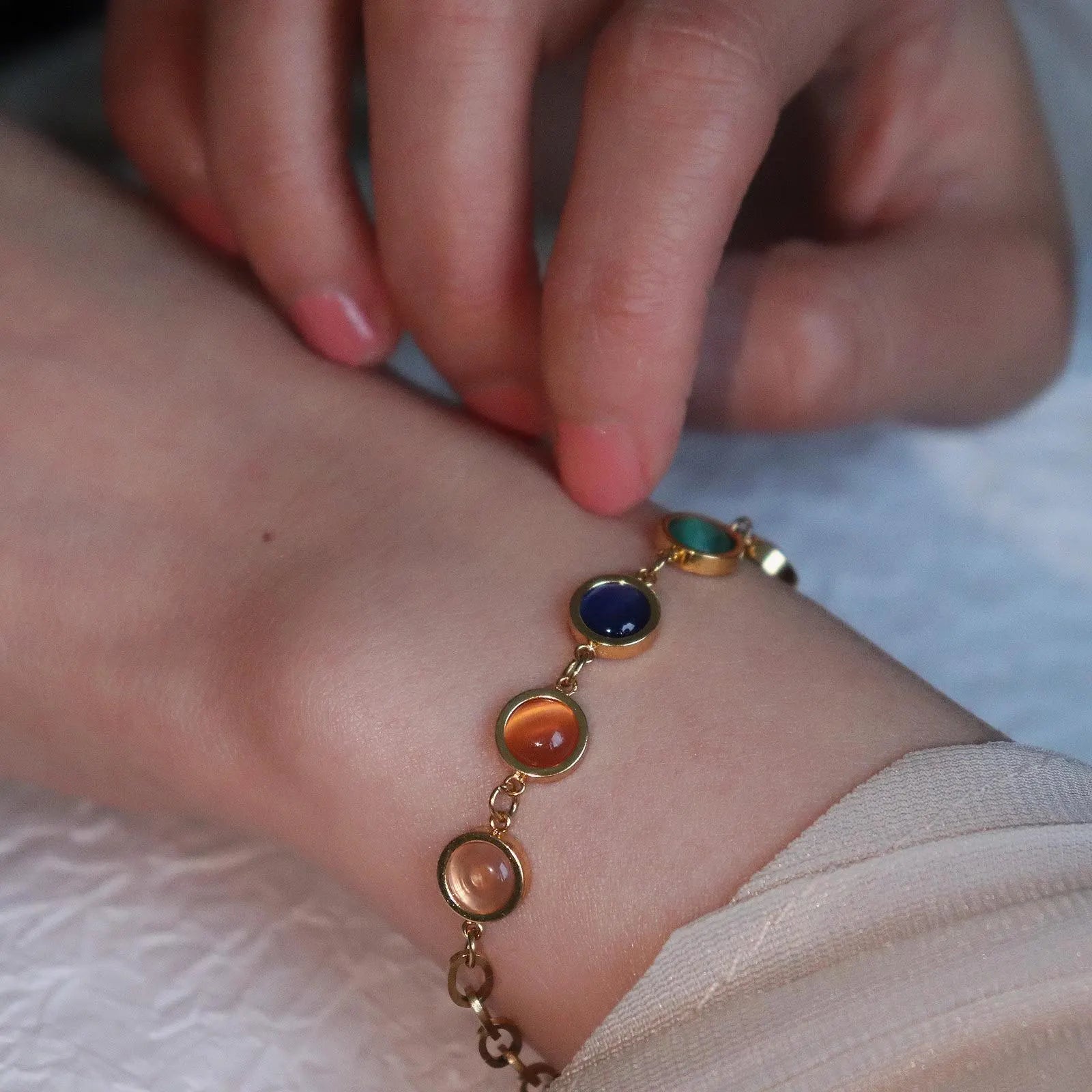 Rainbow Gemstone Bracelet