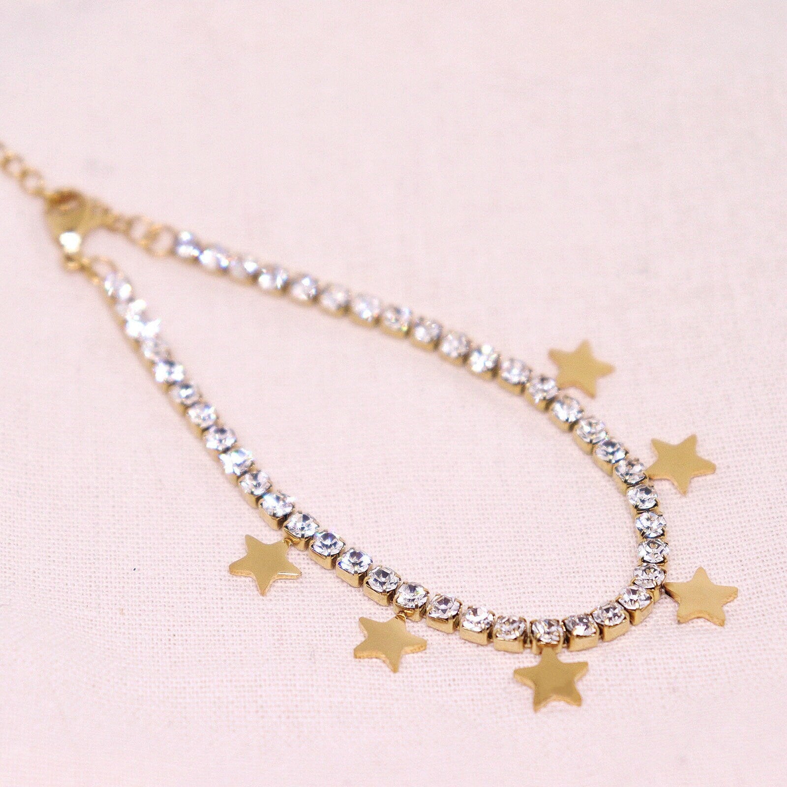 Delicate Star Charm Tennis Bracelet