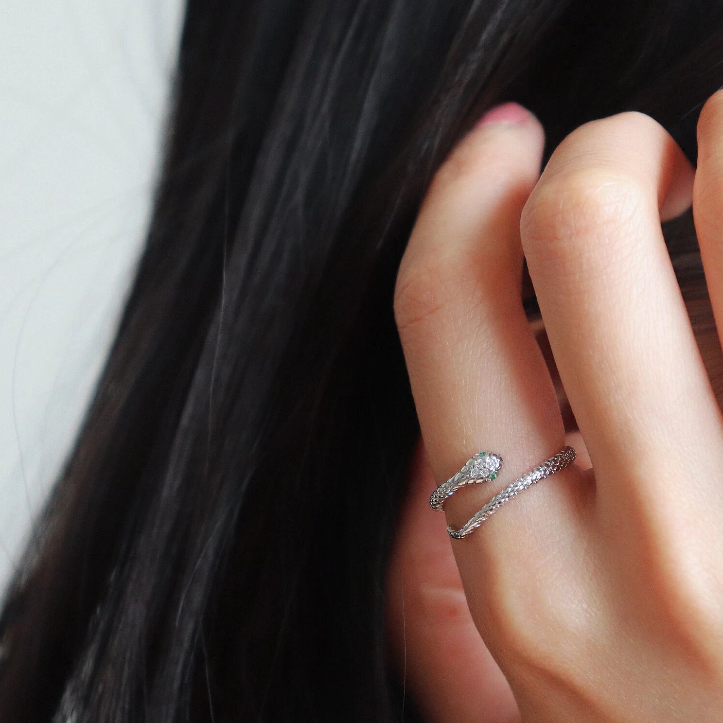 Snake Ring, 925 Sterling Silver Ring