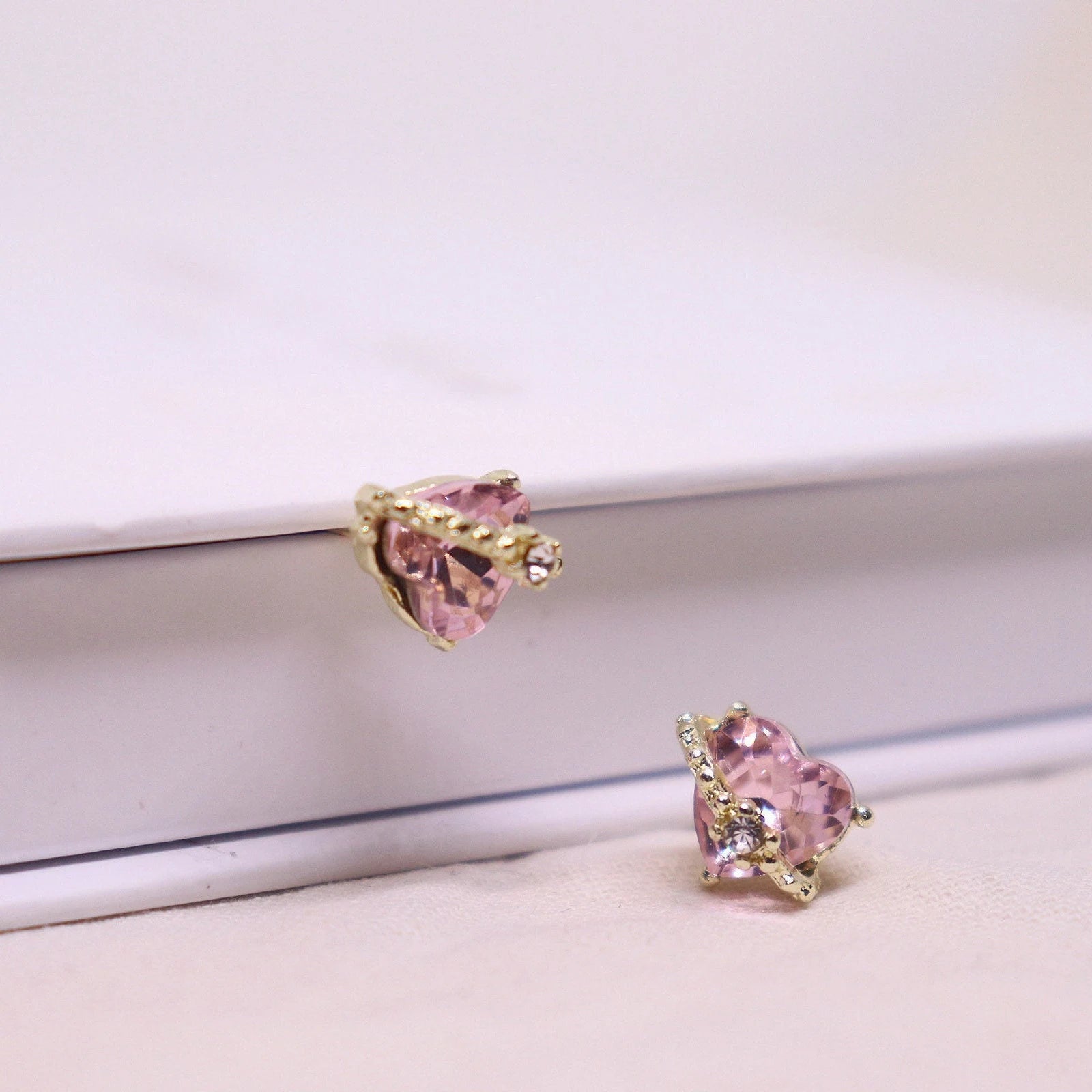Heart Shaped Stud Earrings