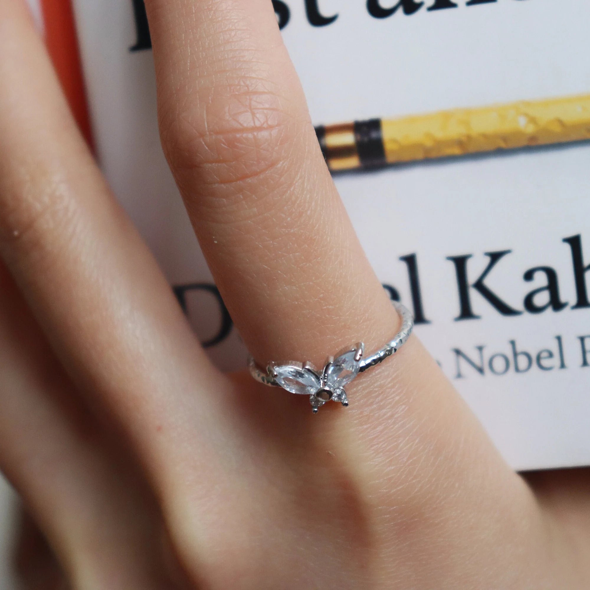 Silver Butterfly Ring