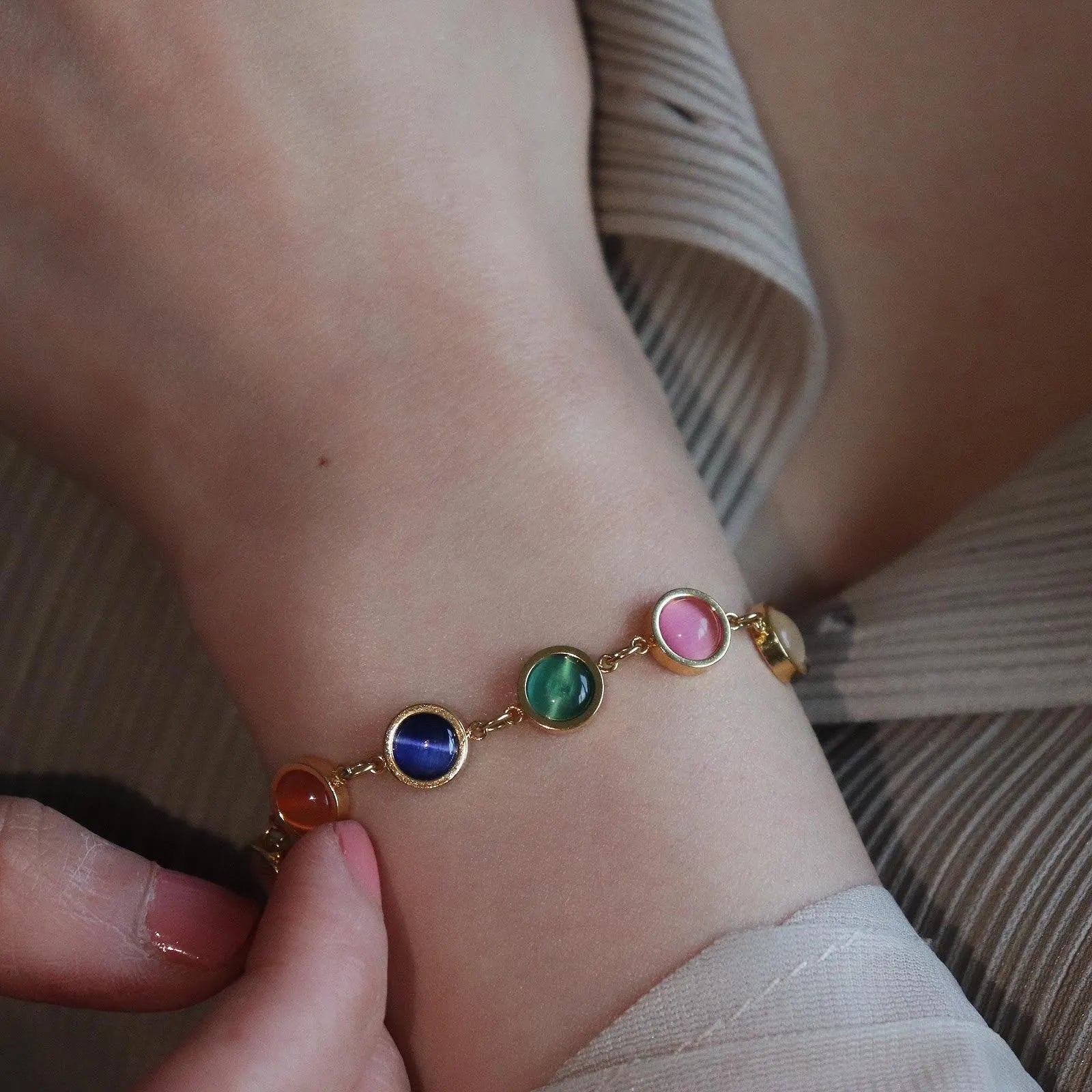 Rainbow Gemstone Bracelet