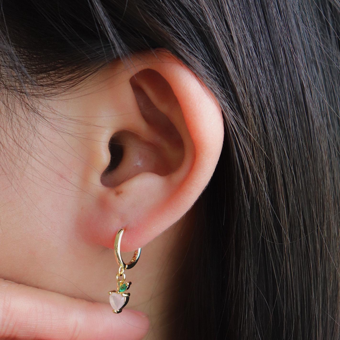 Summer Fruits Hoop Earrings