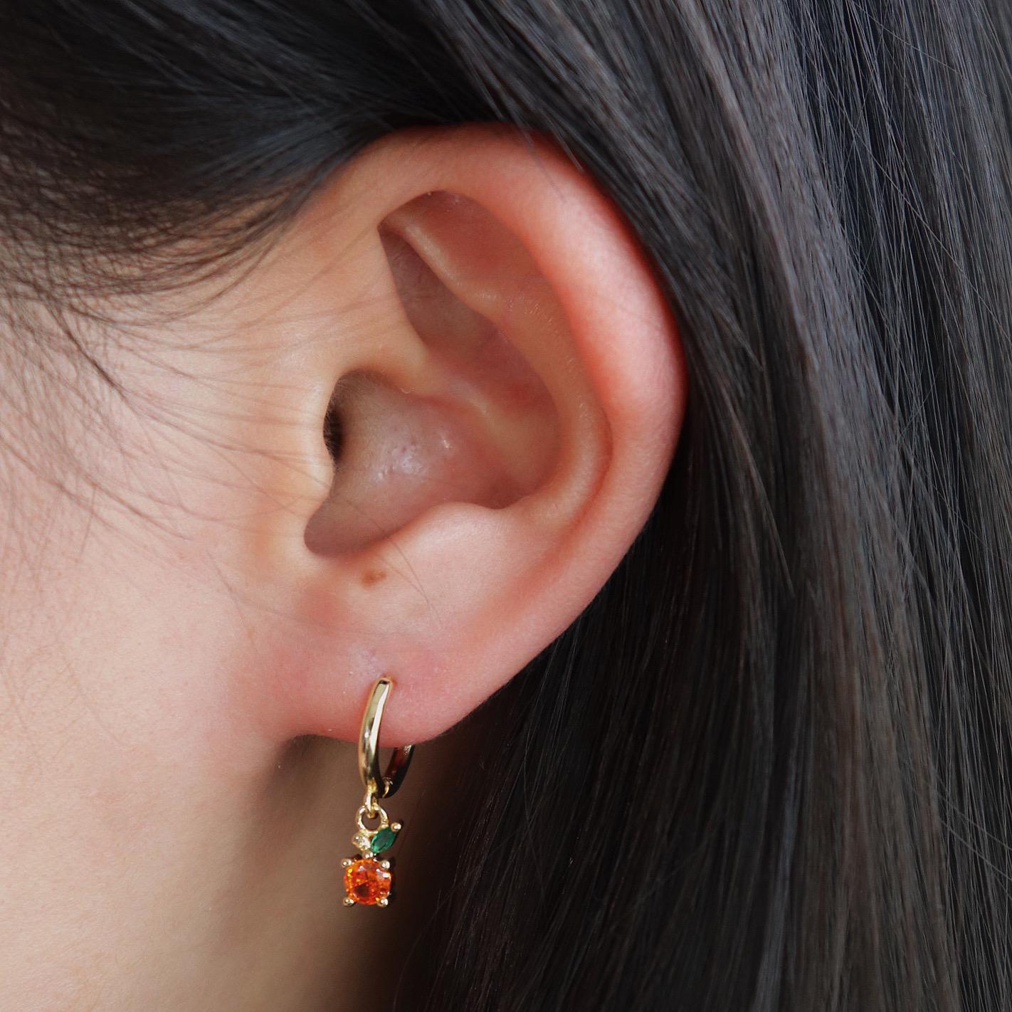 Summer Fruits Hoop Earrings