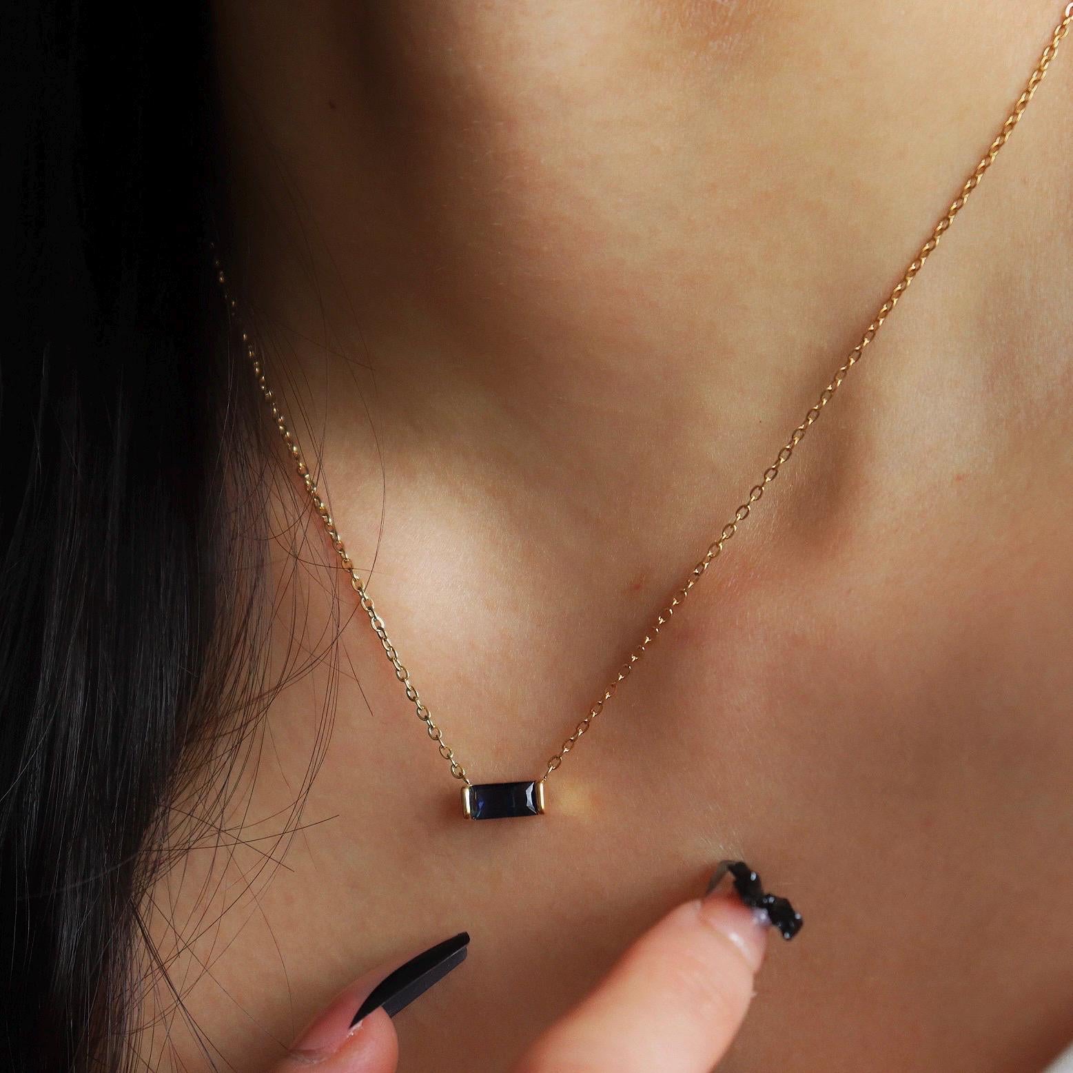 Dainty Custom Birthstone Necklace