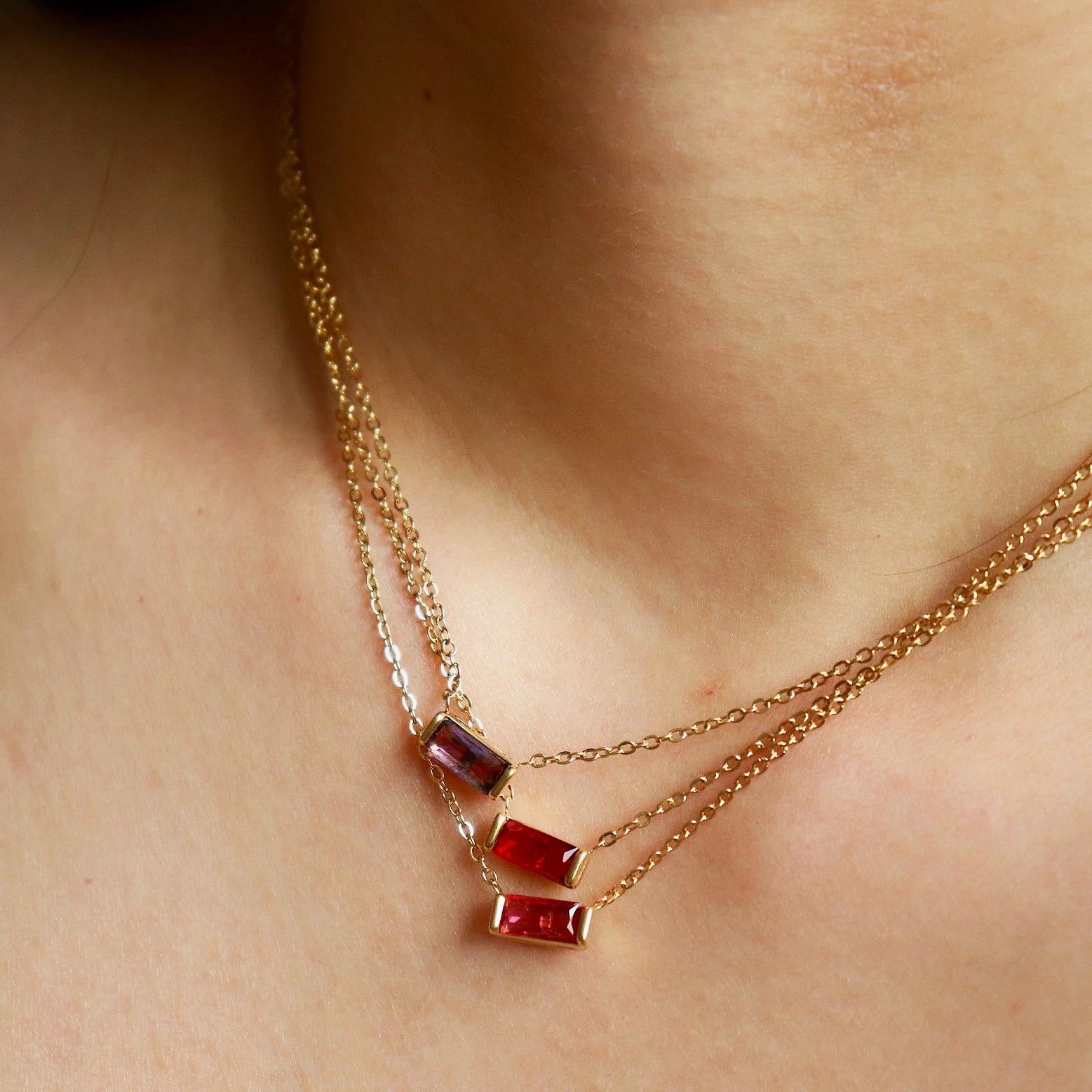 Dainty Custom Birthstone Necklace
