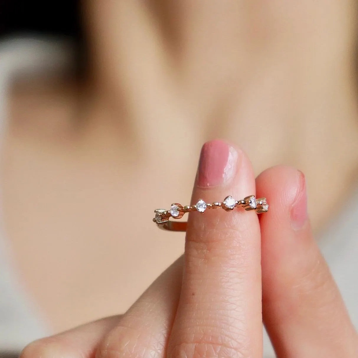 Dainty Diamond Eternity Ring