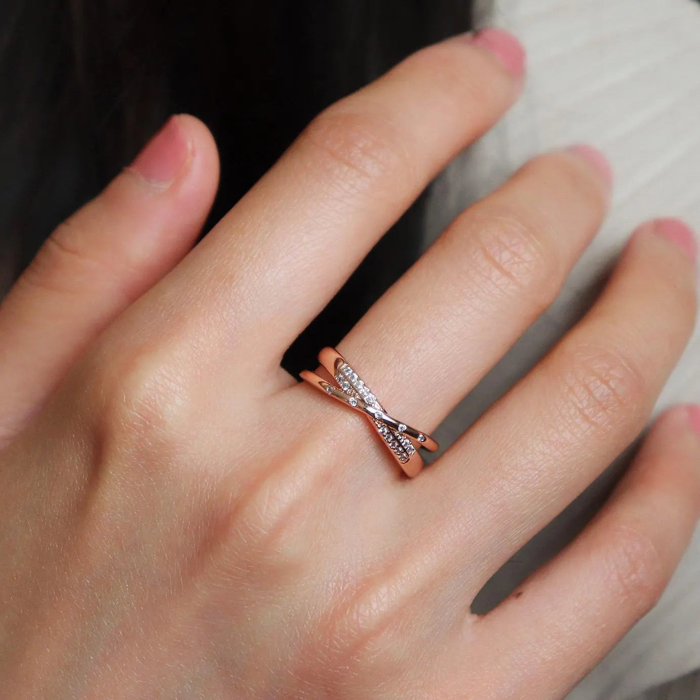 Rose Gold Diamond Ring