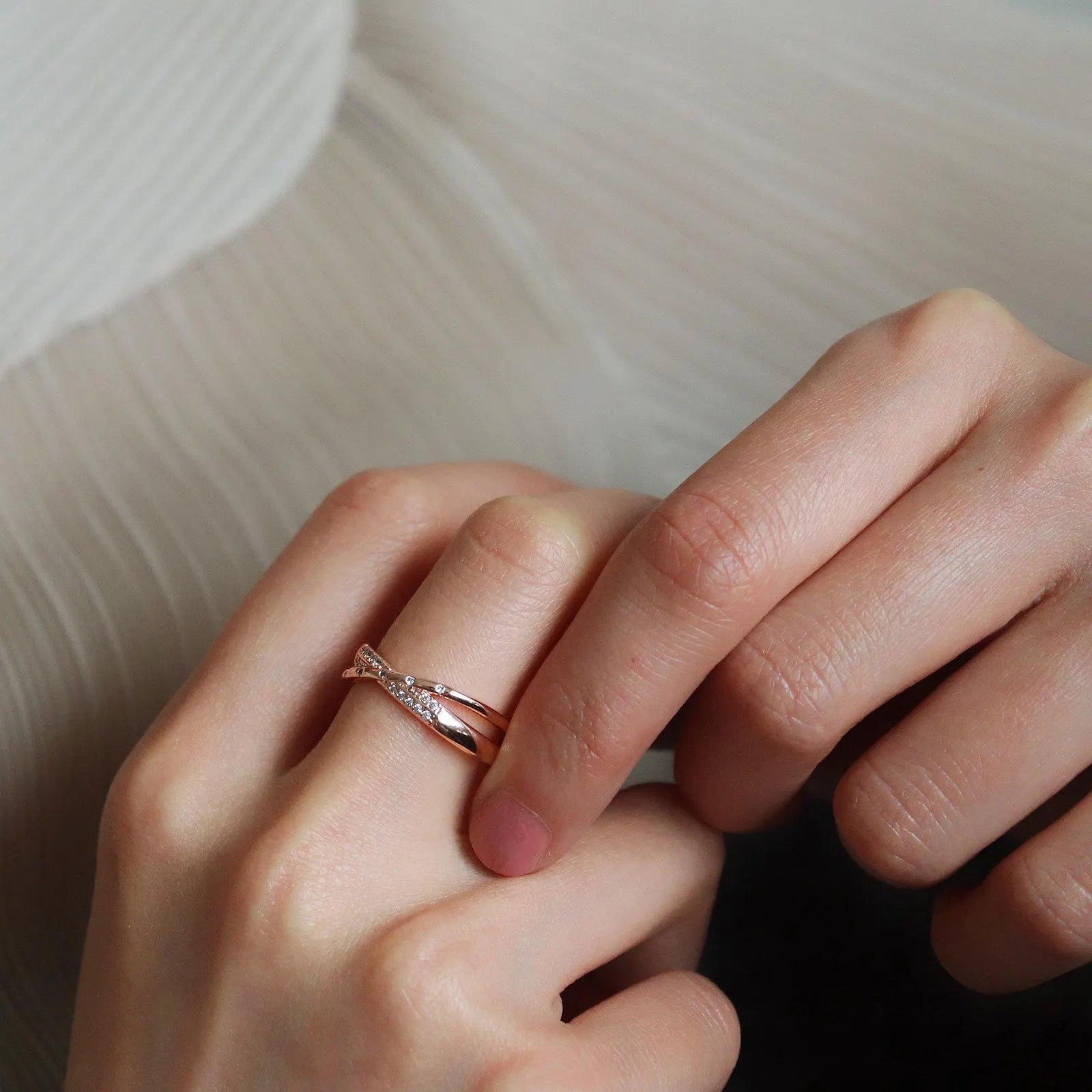 Rose Gold Diamond Ring