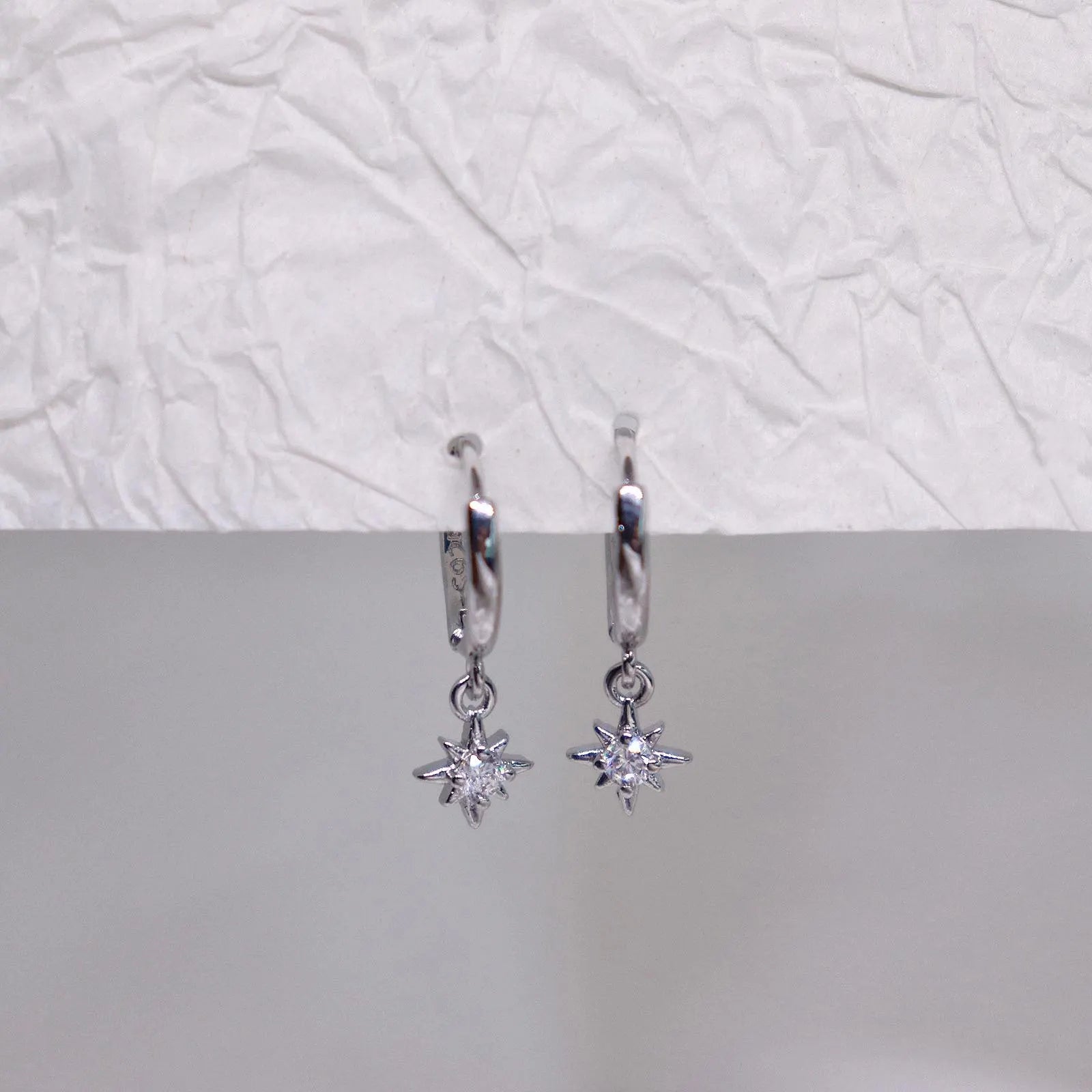 Dainty Star Hoop Earring