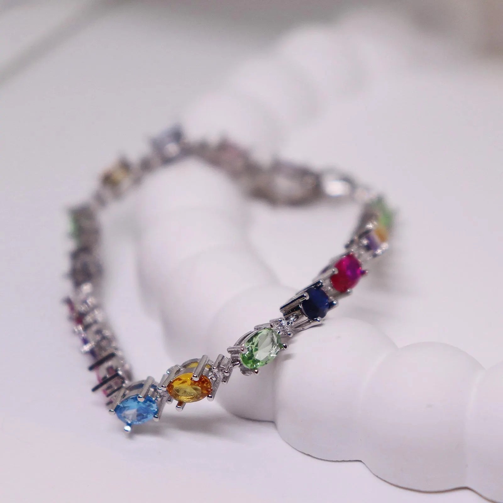 Rainbow Multigems Bracelet