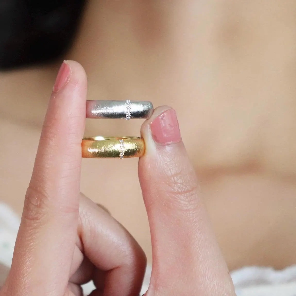 Bold Dome Brushed Silver Ring