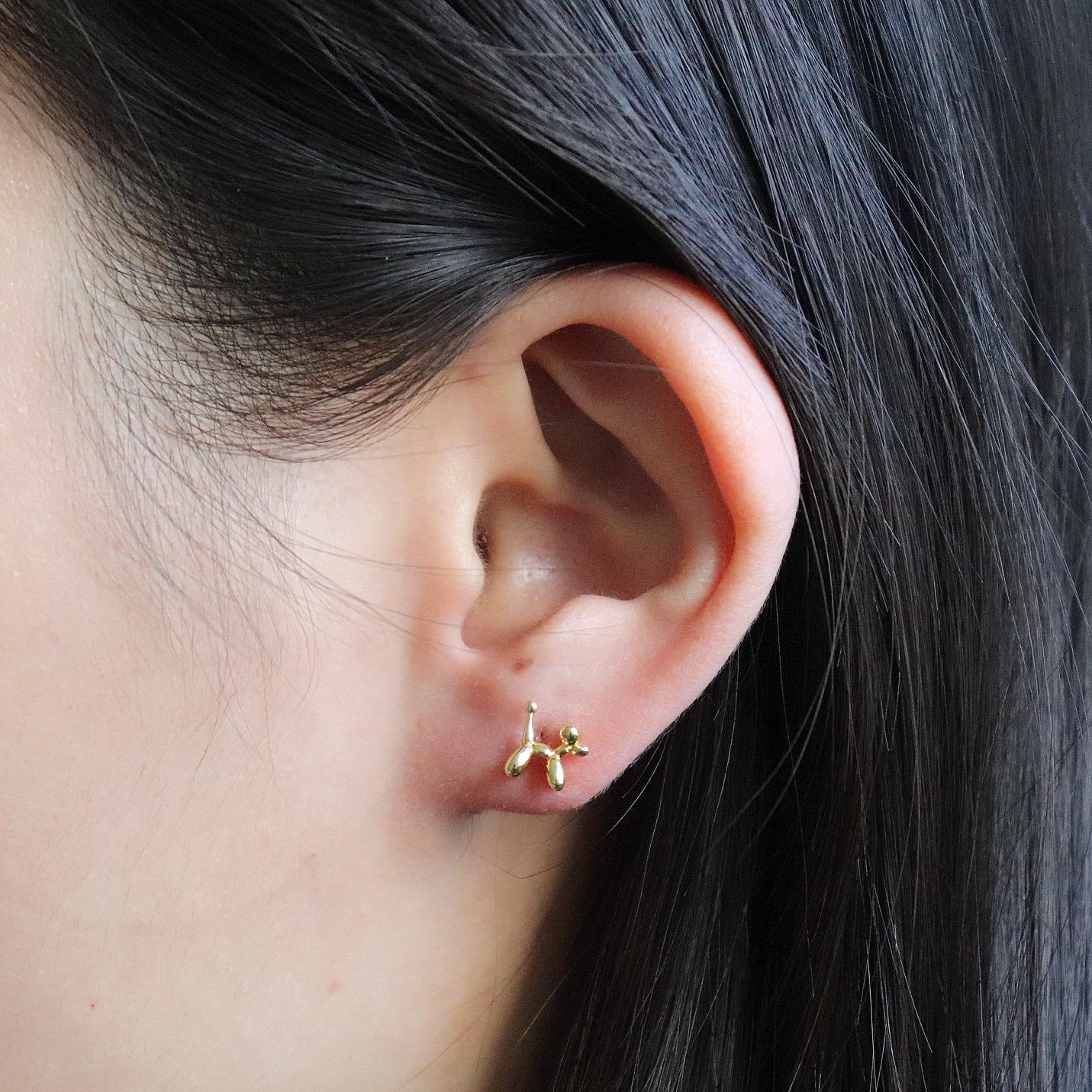 Tiny Sea Turtle Moonstone Stud Earrings