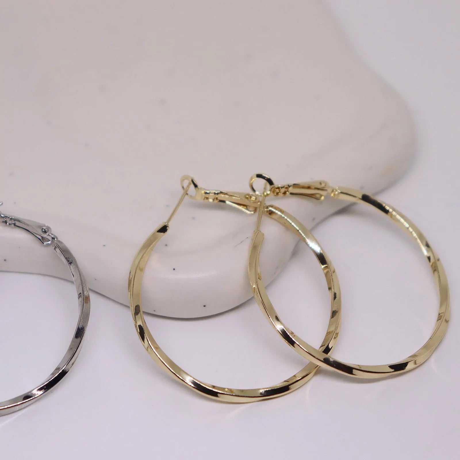 Twisted Hoop Earrings