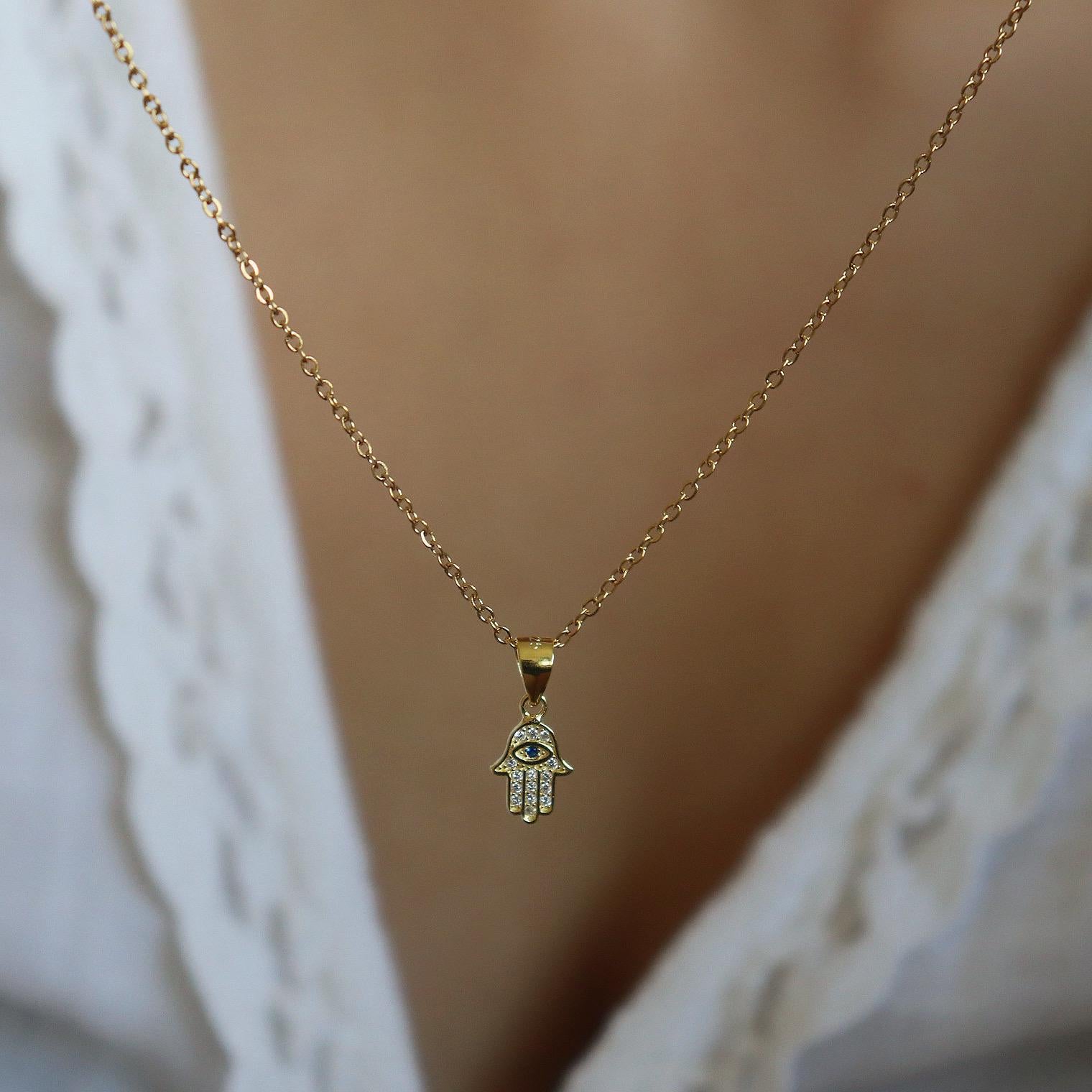 Hamsa Hand Necklace
