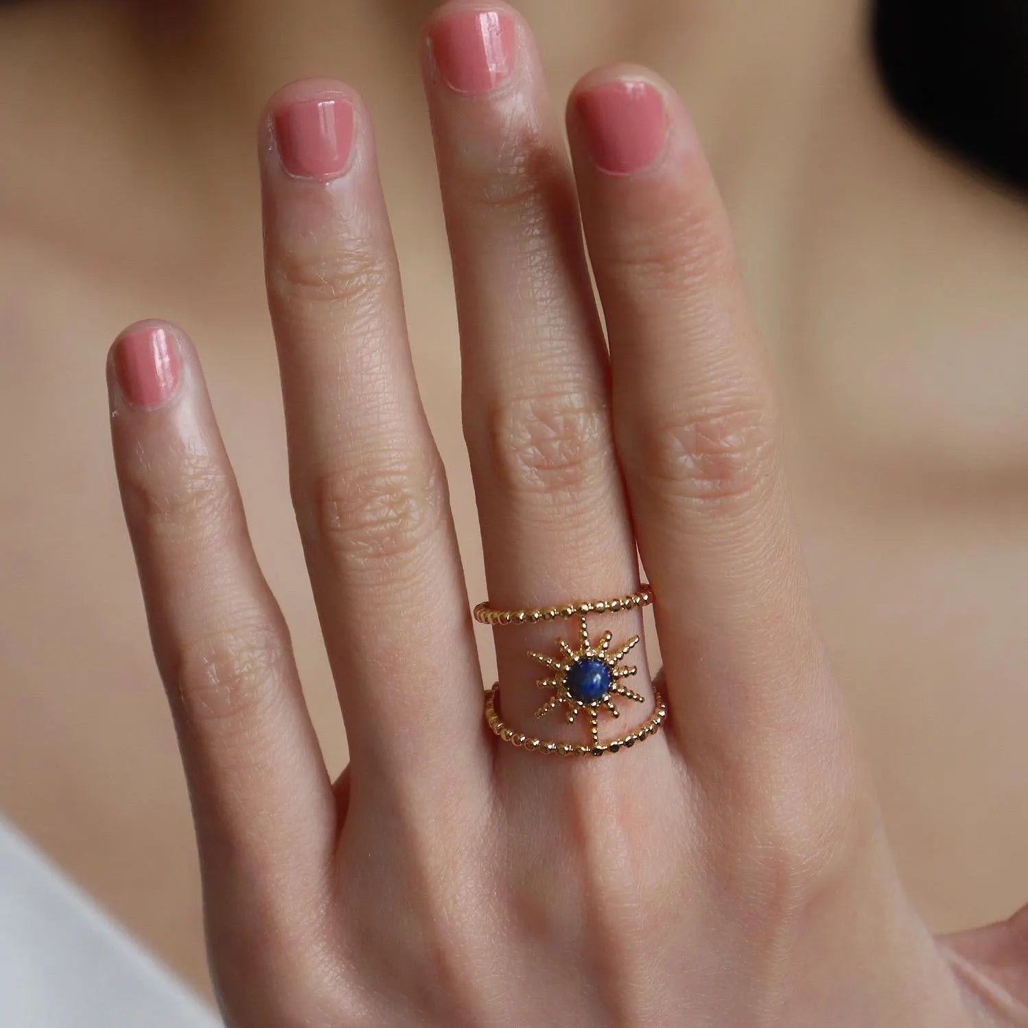 Star Lapis Lazuli Ring