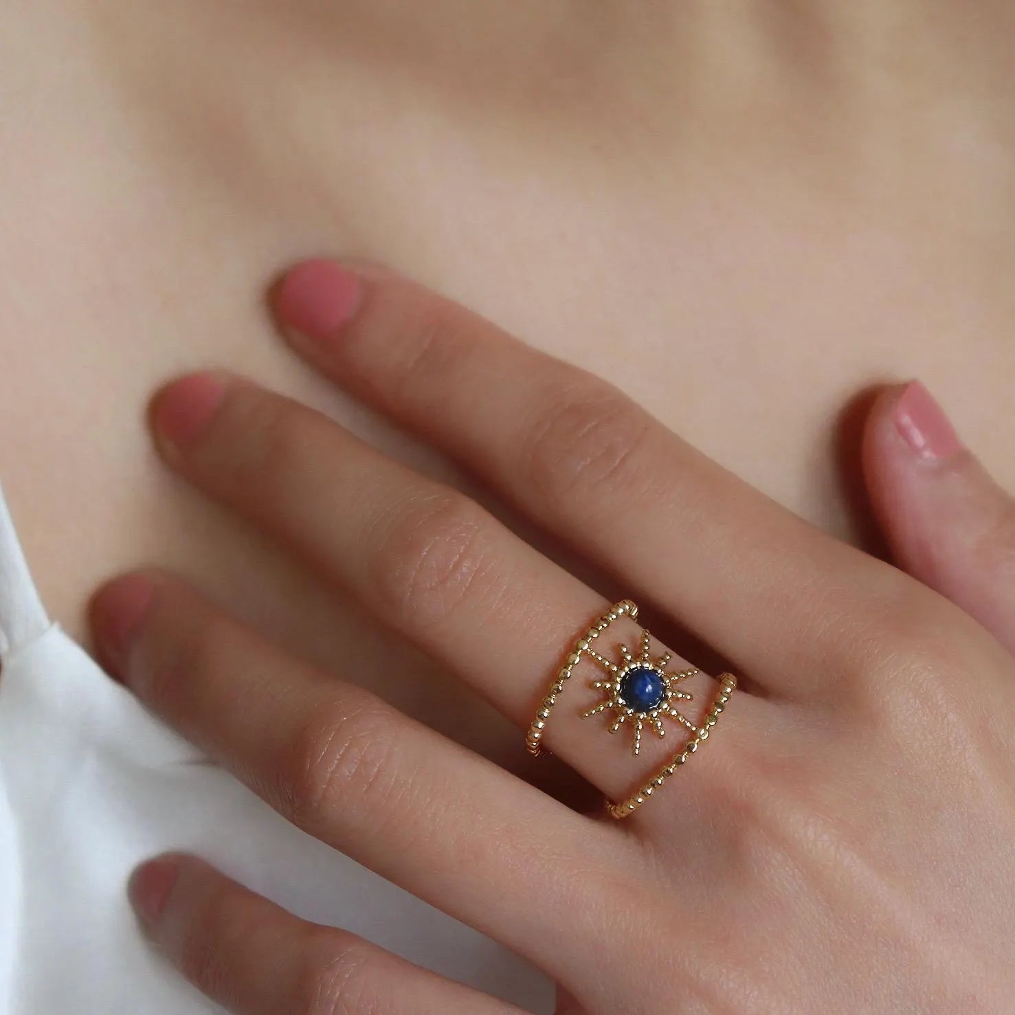 Star Lapis Lazuli Ring