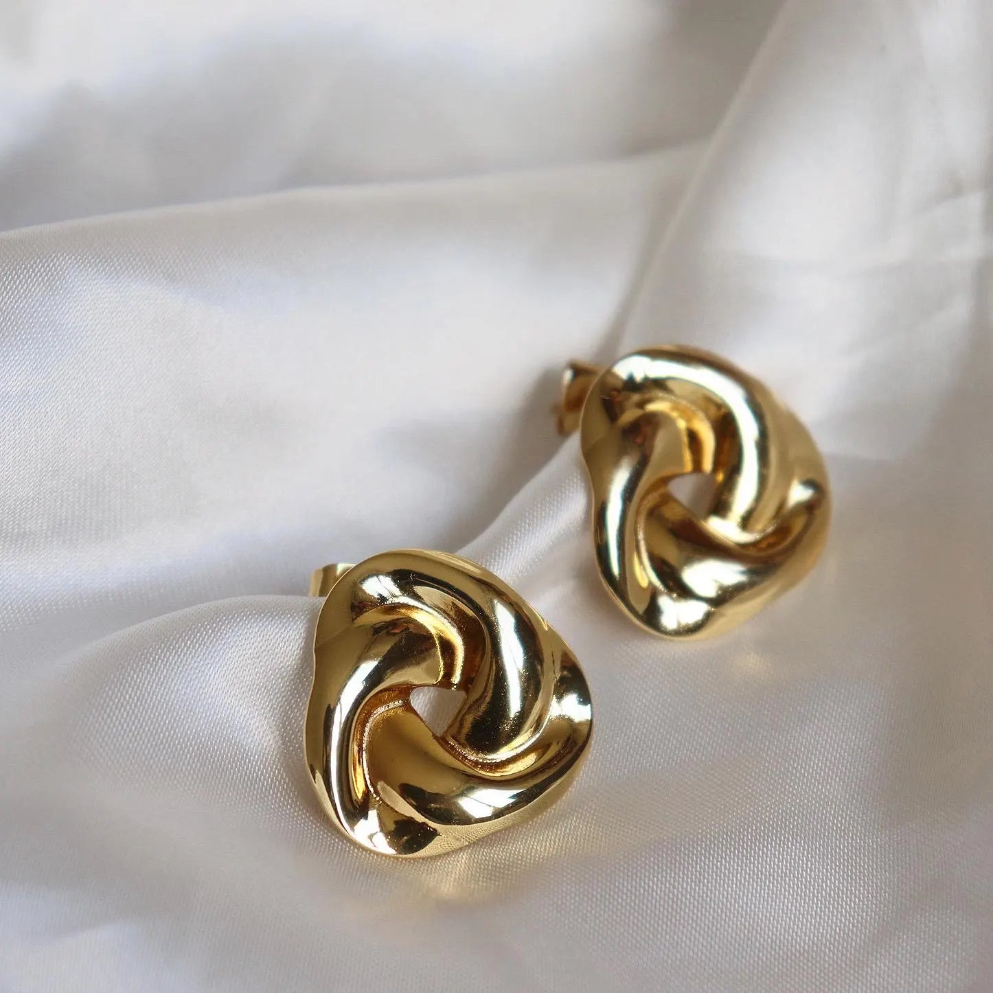 Twisted Knot Stud Earrings