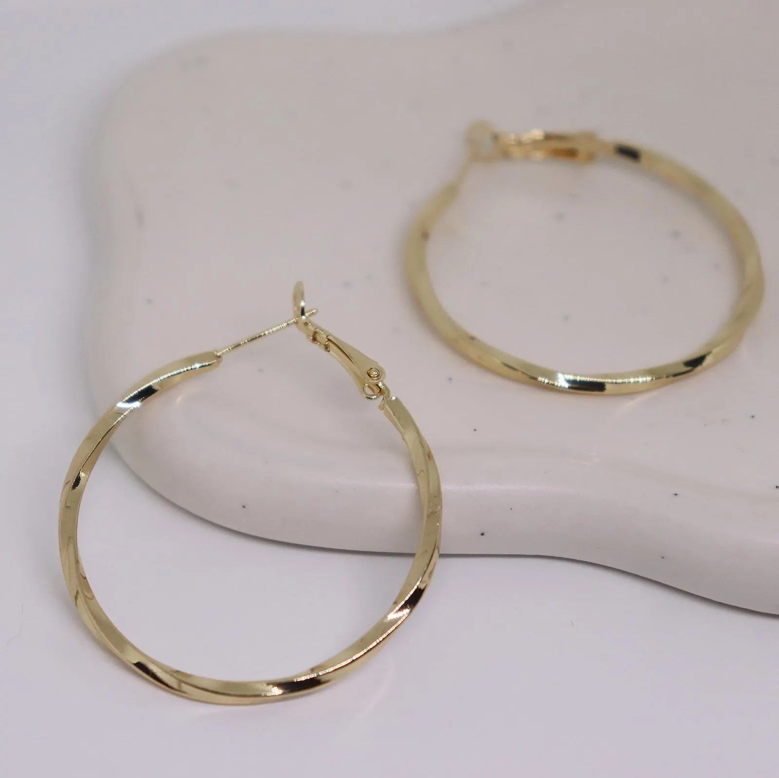 Twisted Hoop Earrings