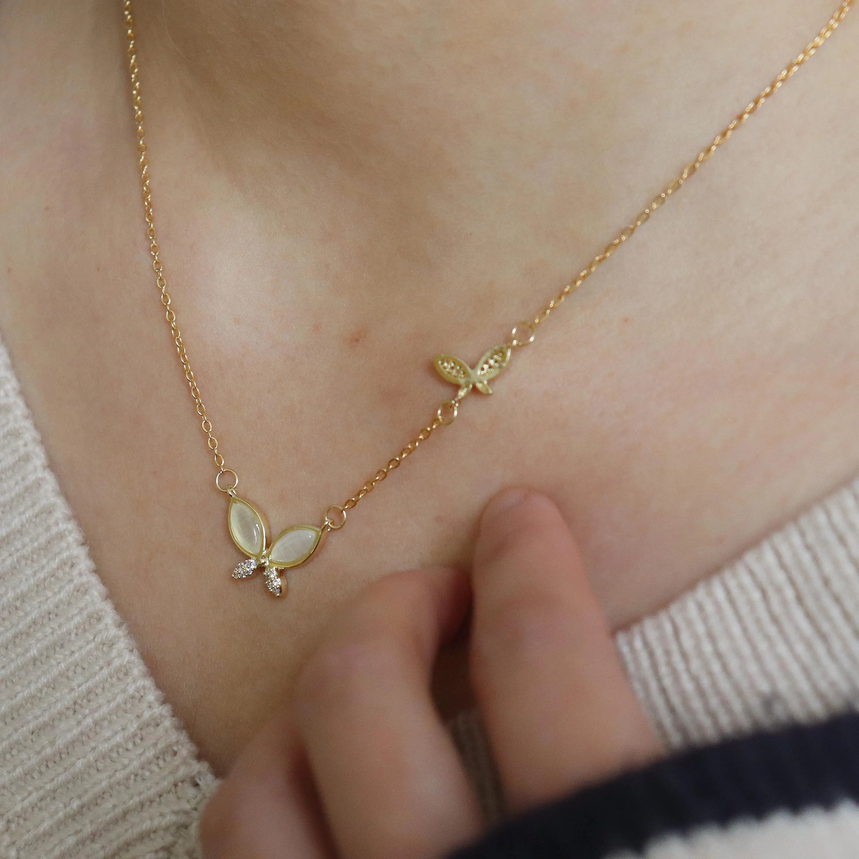 Dainty Butterfly Necklace