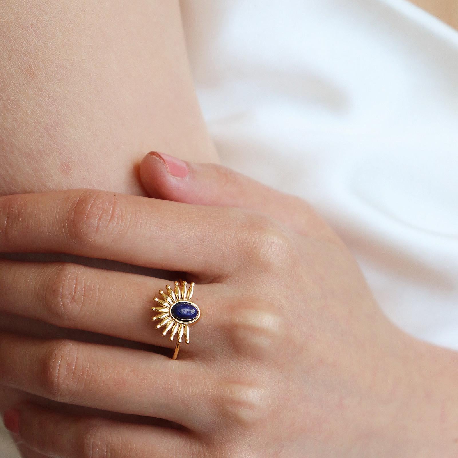 Natural Lapis Lazuli Ring