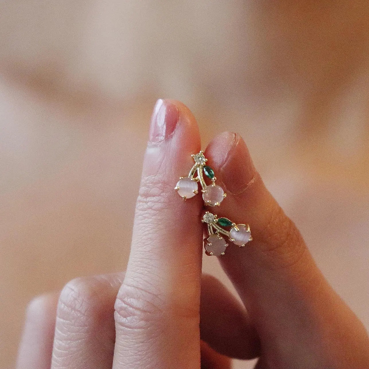 Summer Fruit Stud Earrings, Strawberry, Grape, Peach, Watermelon, Pineapple, Orange, Lemon, Cherry, Lychee Earrings