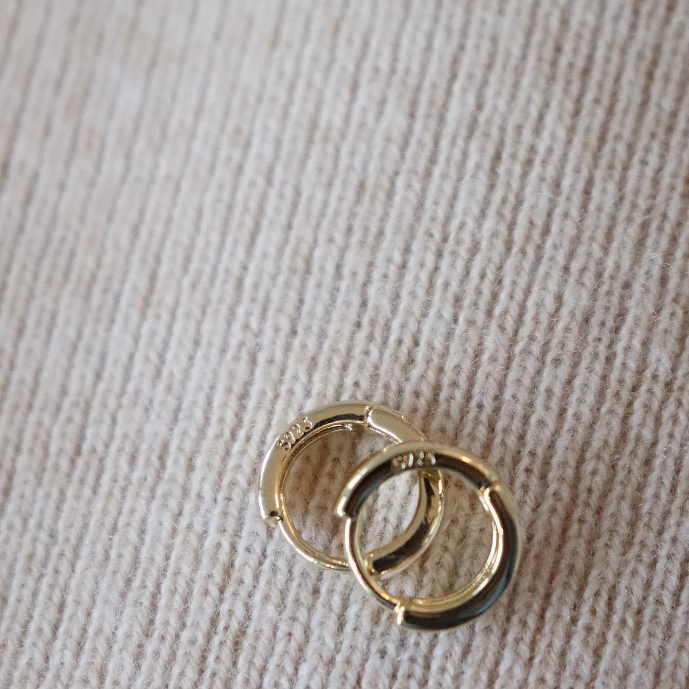 Dainty White Opal Sterling Silver Huggie Earrings