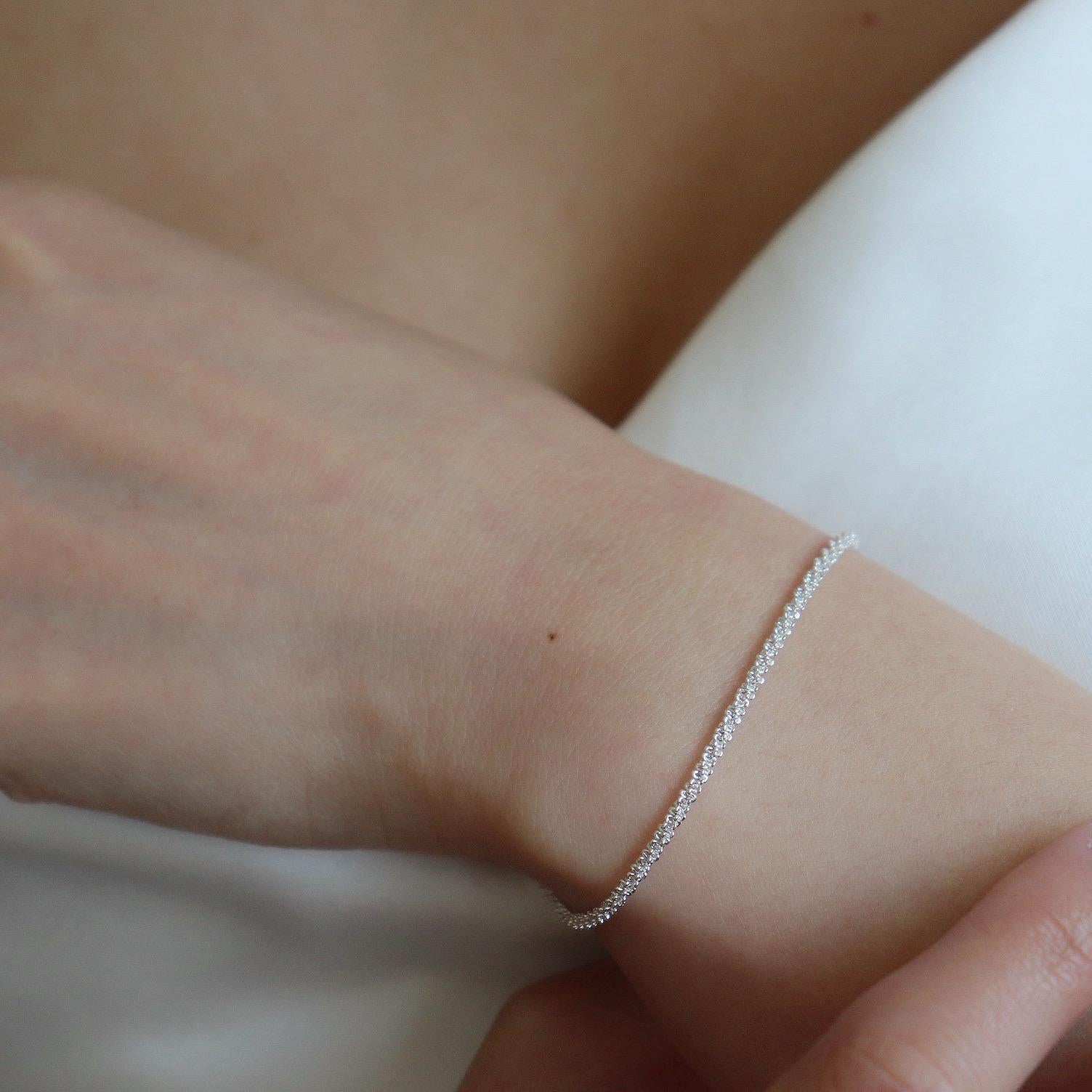 Minimalist Sparkle Glitter Bracelet