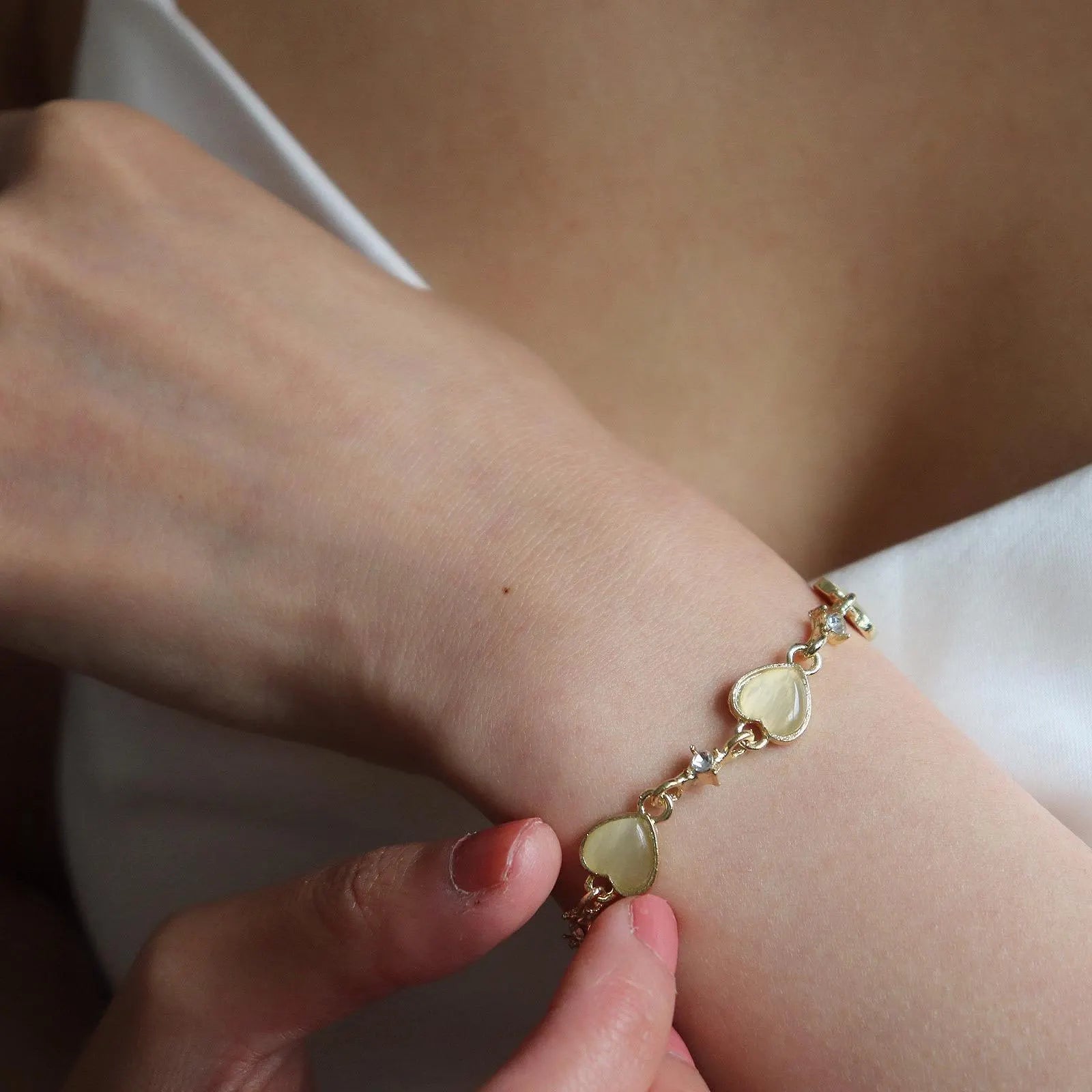 Love Heart Slider Bracelet