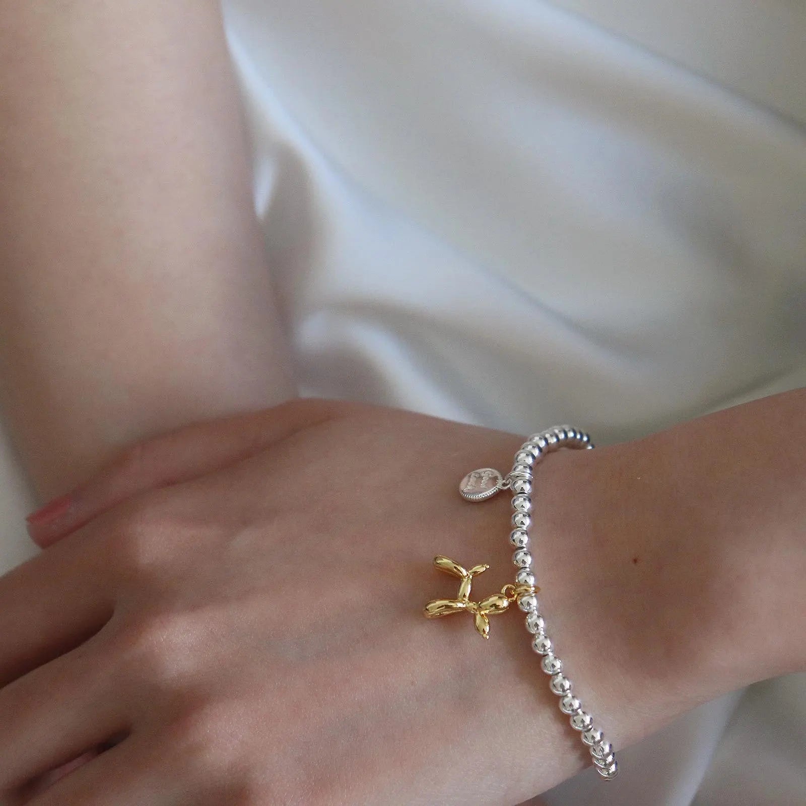 Dainty Balloon Dog Elastic Bracelet