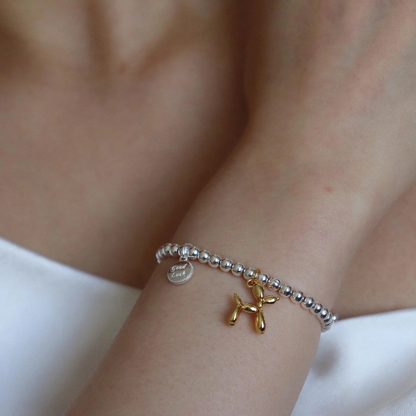 Dainty Balloon Dog Elastic Bracelet