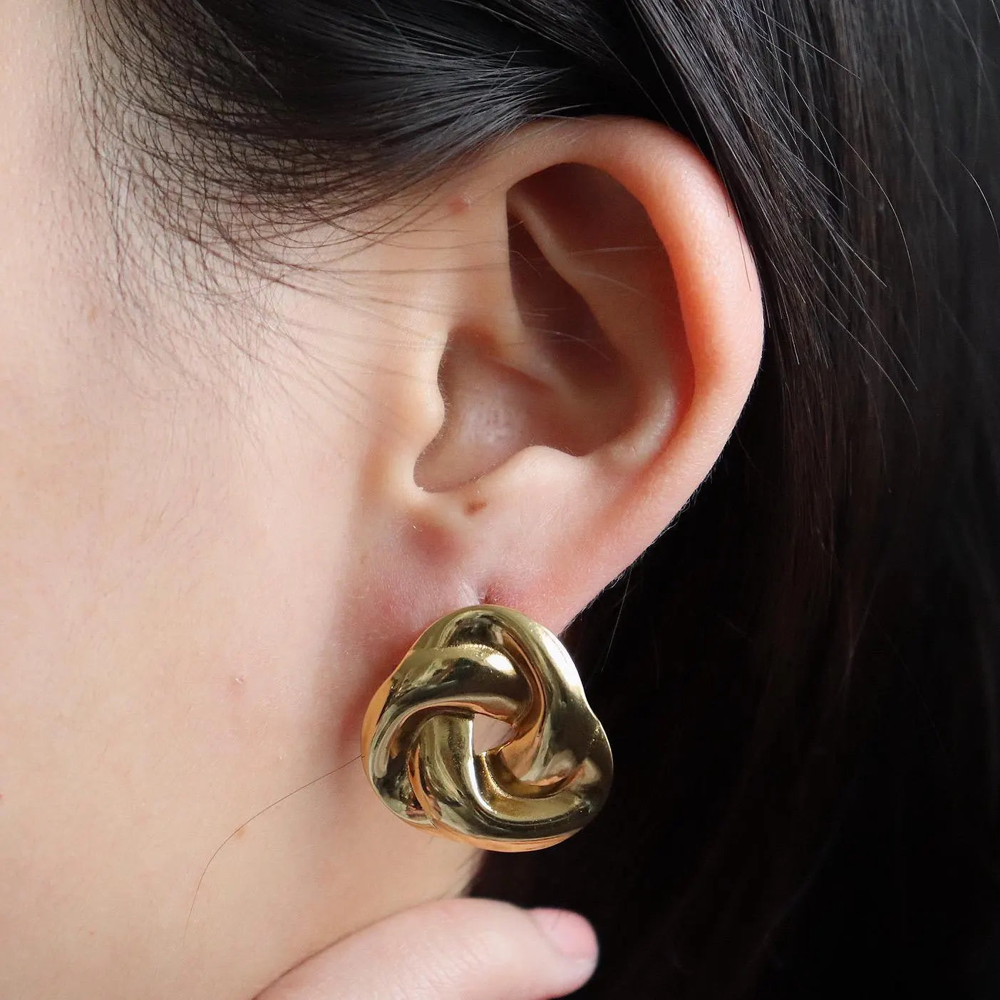 Twisted Knot Stud Earrings