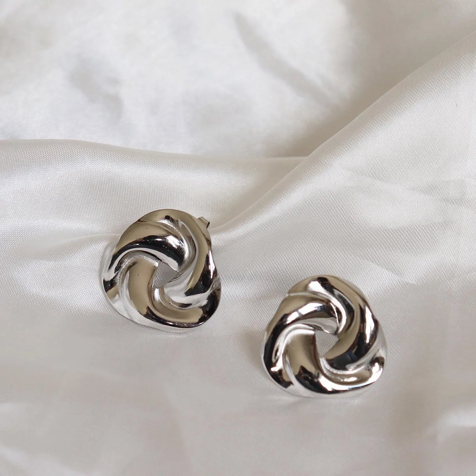 Twisted Knot Stud Earrings