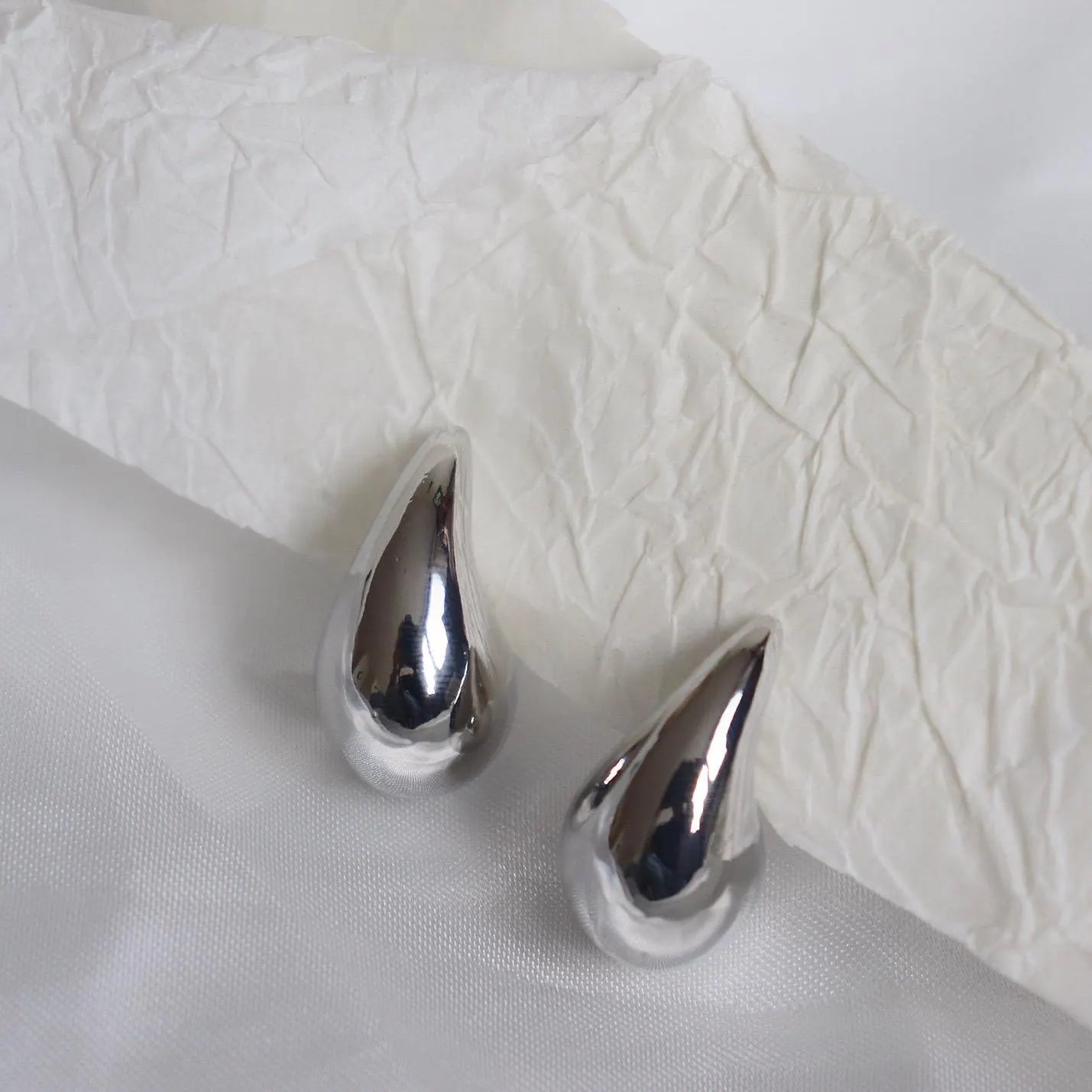 Chunky Teardrop Stud Earrings