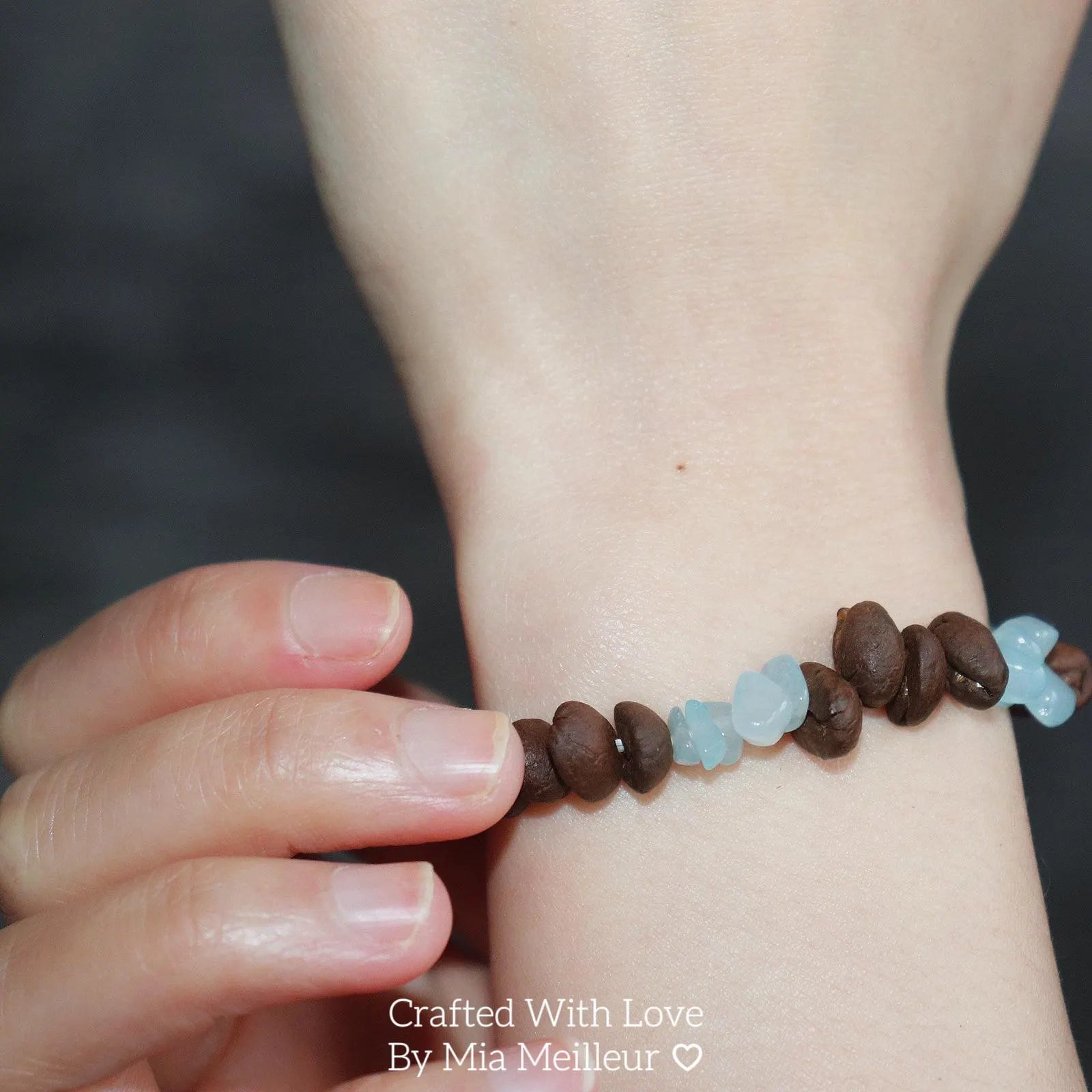 Handmade Coffee Bean Bracelet