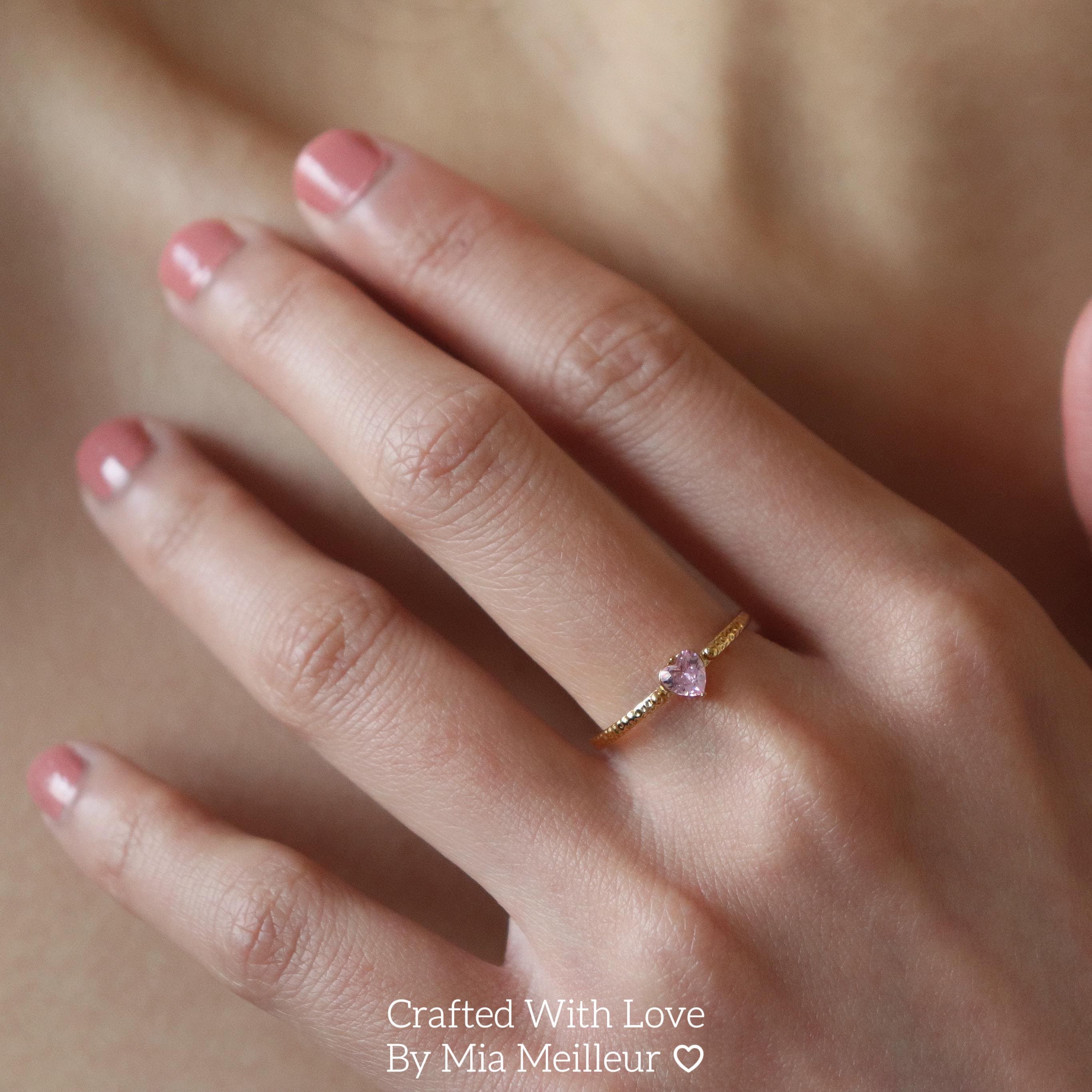 Dainty Love Heart Open Rin